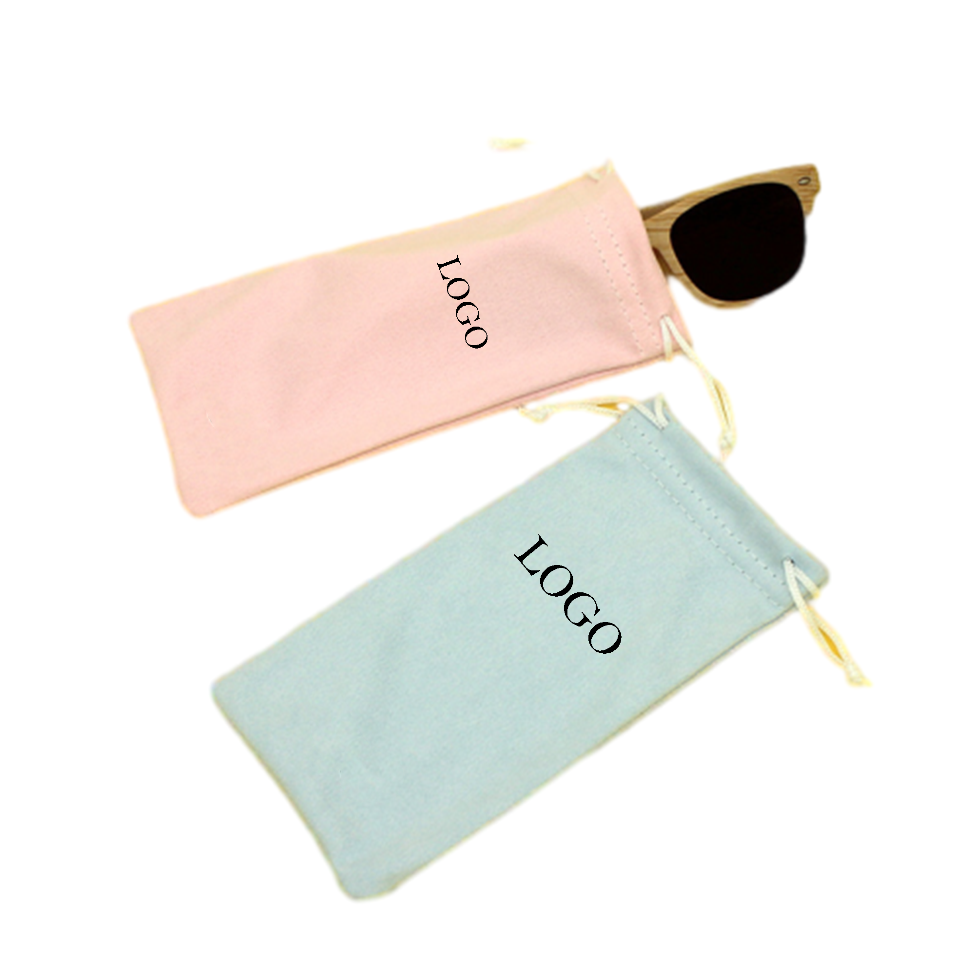 Suede Drawstring Glasses Storage Bag 2