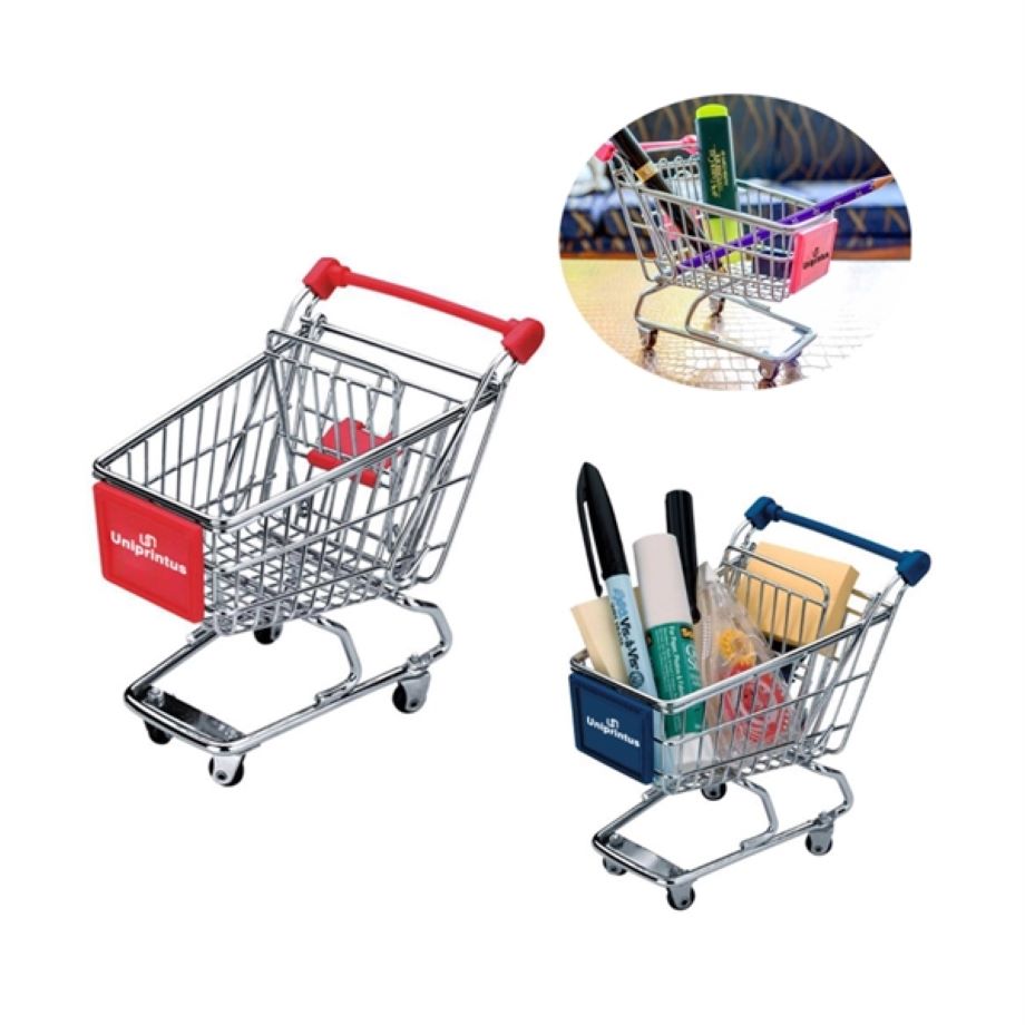 Mini Shopping Cart Crafts, custom desk accessory with logo imprint 2