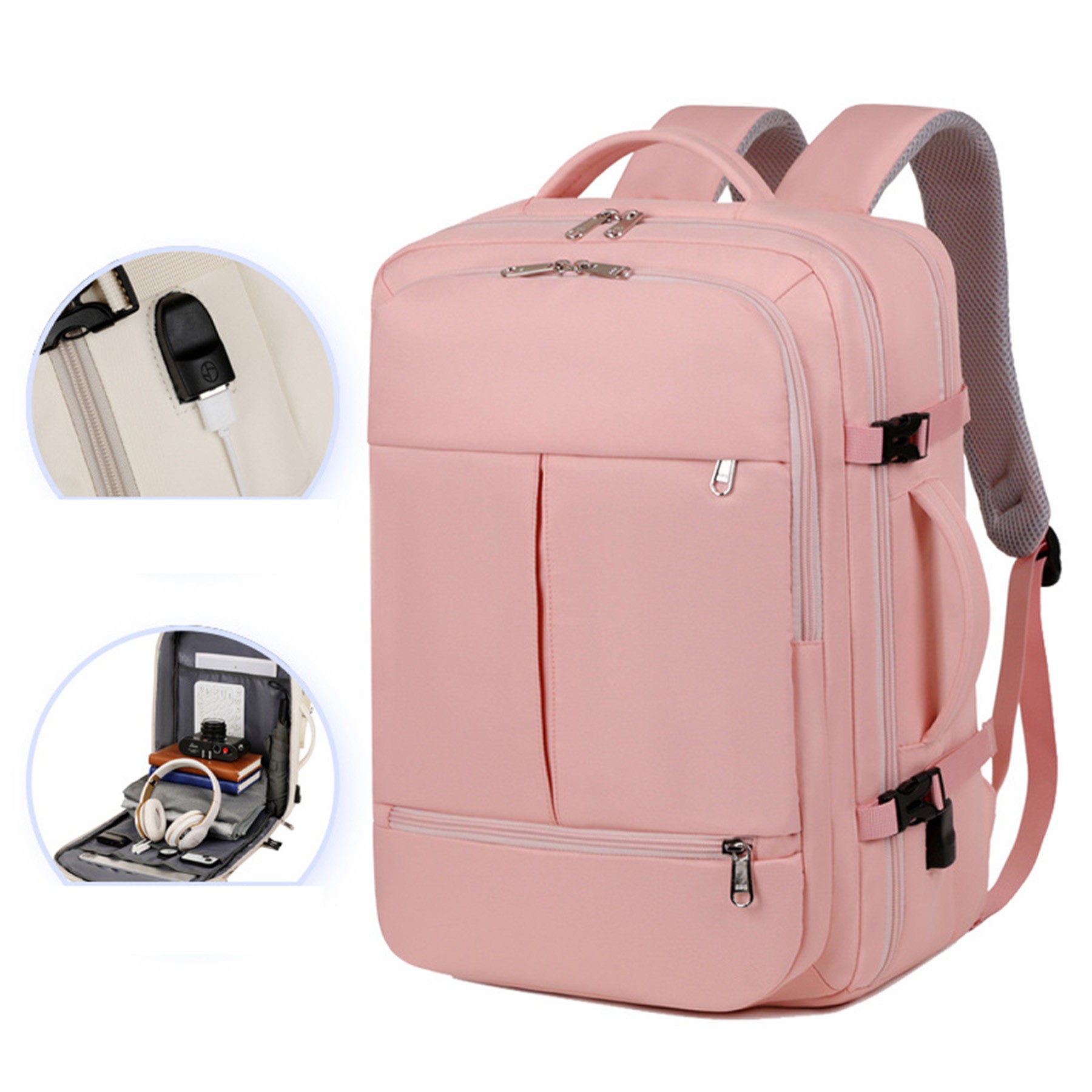 15.6" Computer Backpack Bag Travel Laptop Back Pack Business Expandable Bag for Men and Women 5