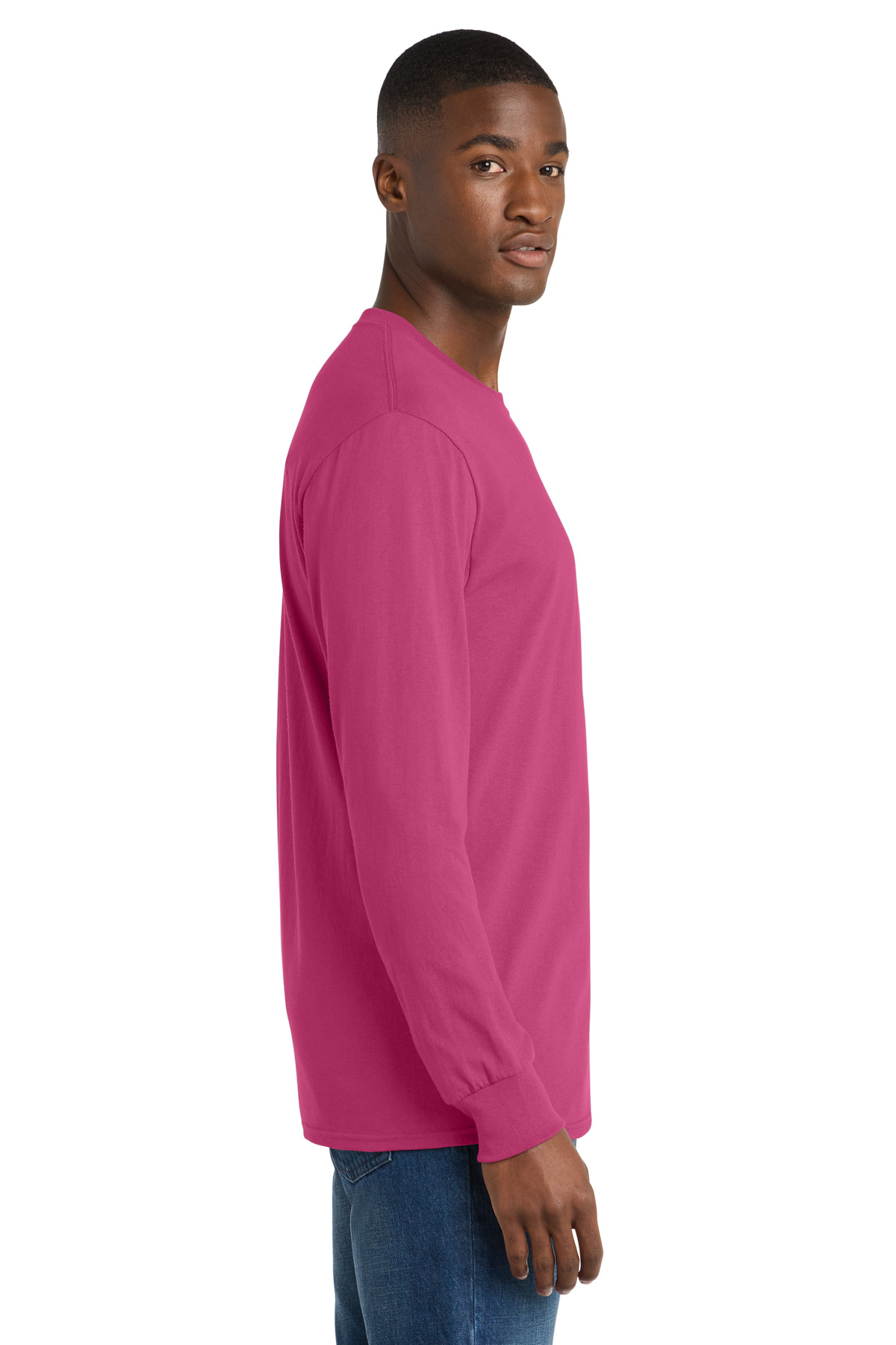 Port & Co Long Sleeve Core Cotton Tee. PC54LS 184