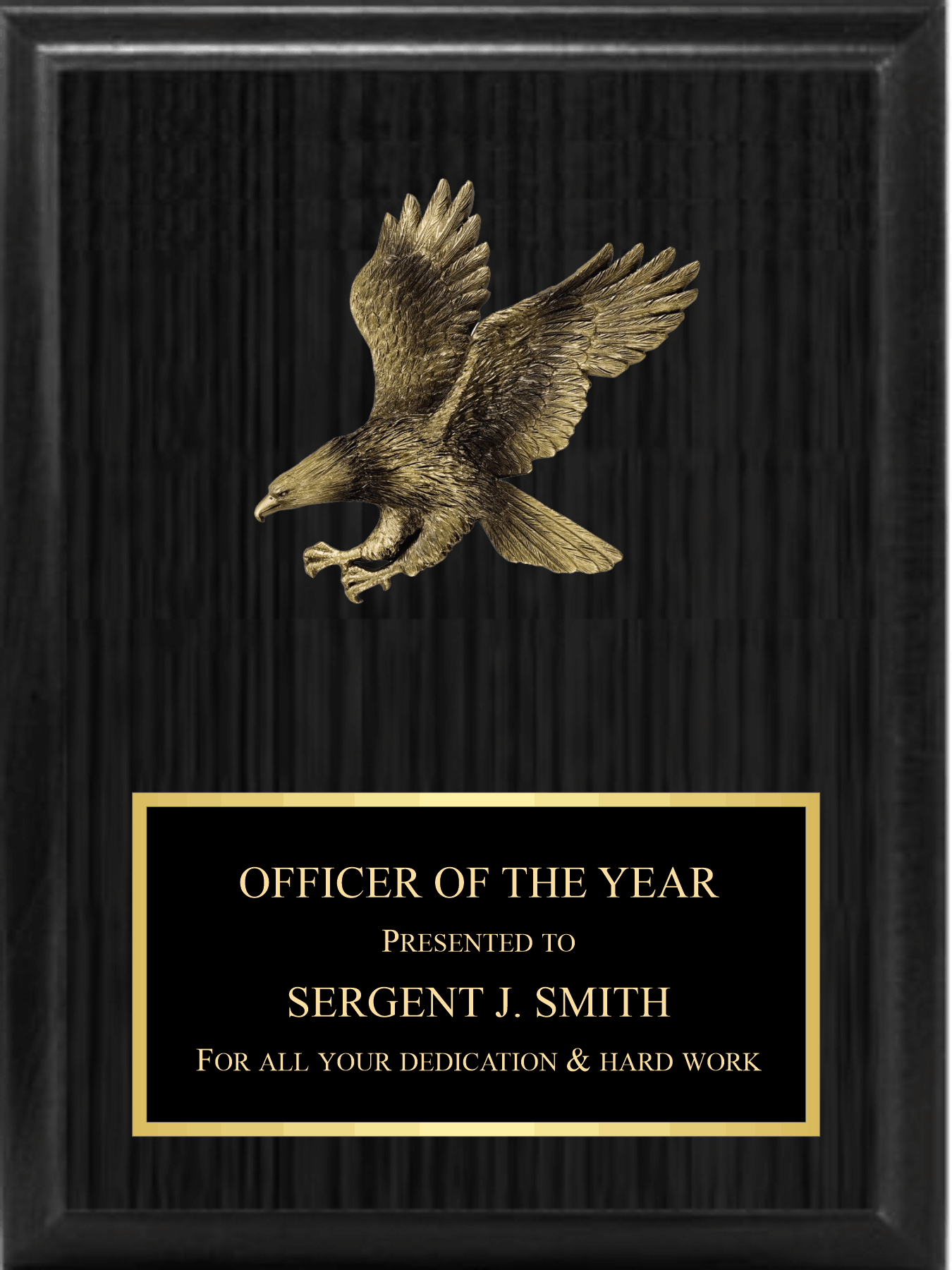 5" Eagle Landing On Plaque 4