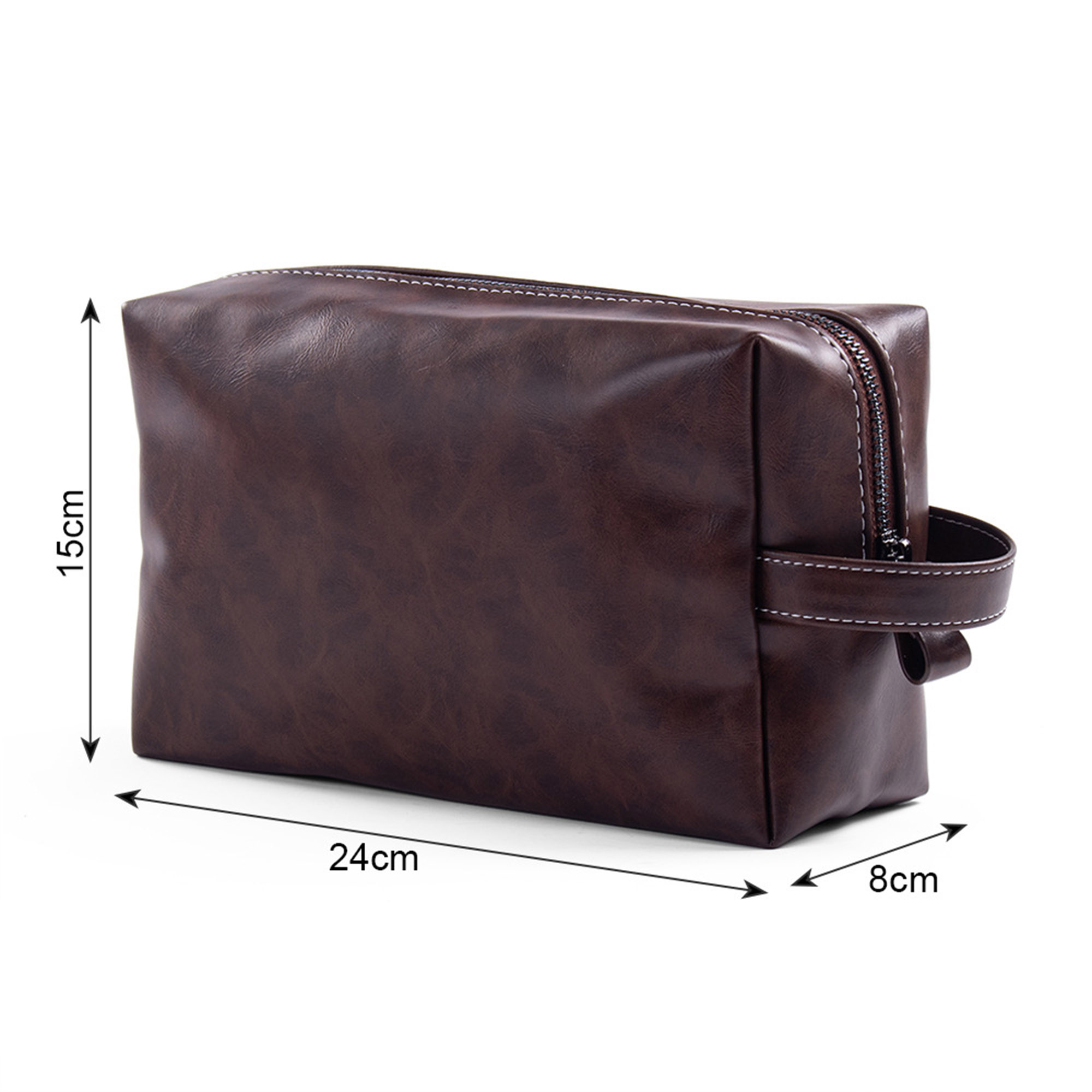 Vegan Leather Travel Toiletry Dopp Kit 2