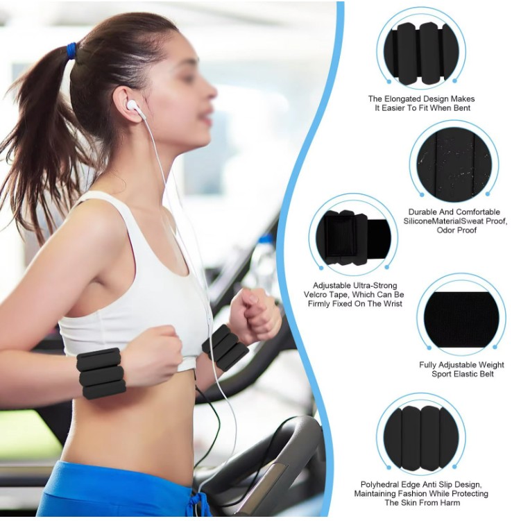 1LB Silicone Adjustable Sports Gym Band 2