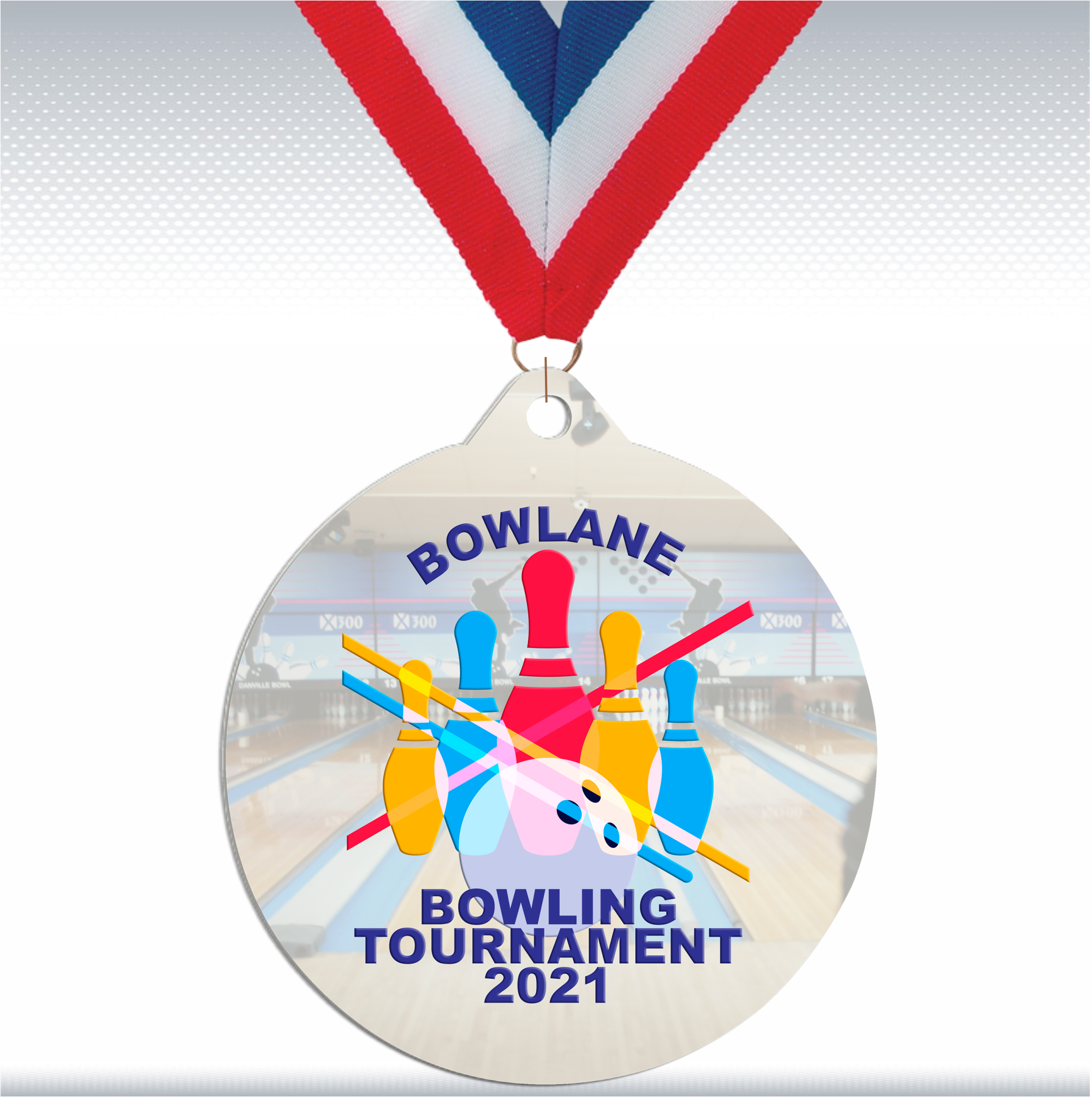 2 3/4" Full Color Sublimation Medal (White base medal) 2