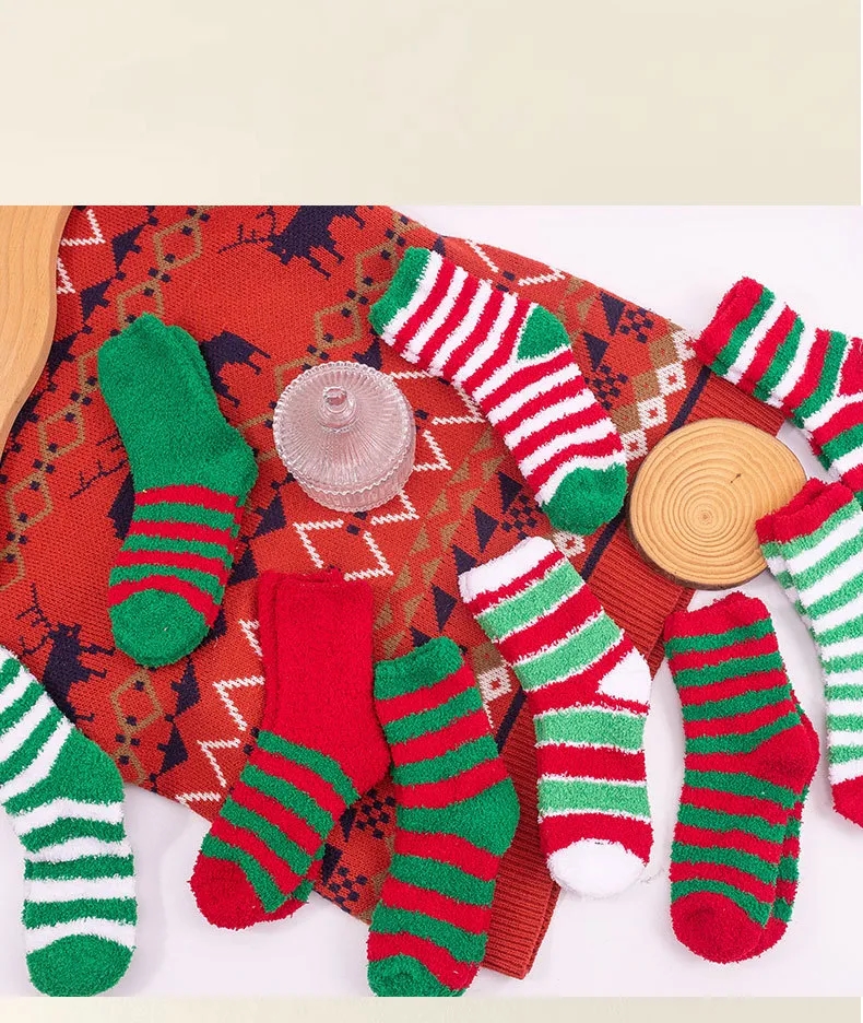 MOQ 50 Pairs Horizontal Striped Floor Socks 7