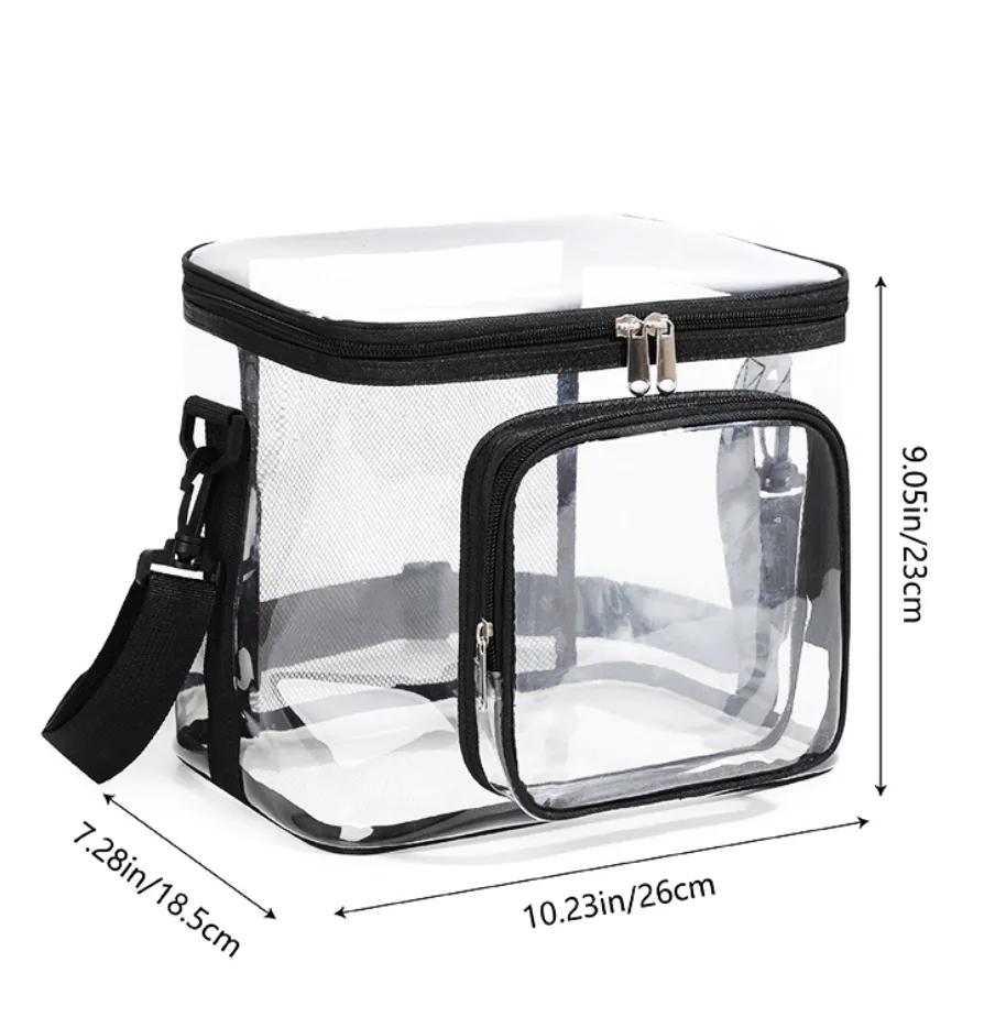 Clear Lunch Box Large Duty Transparent Stadium Approved Bag 3