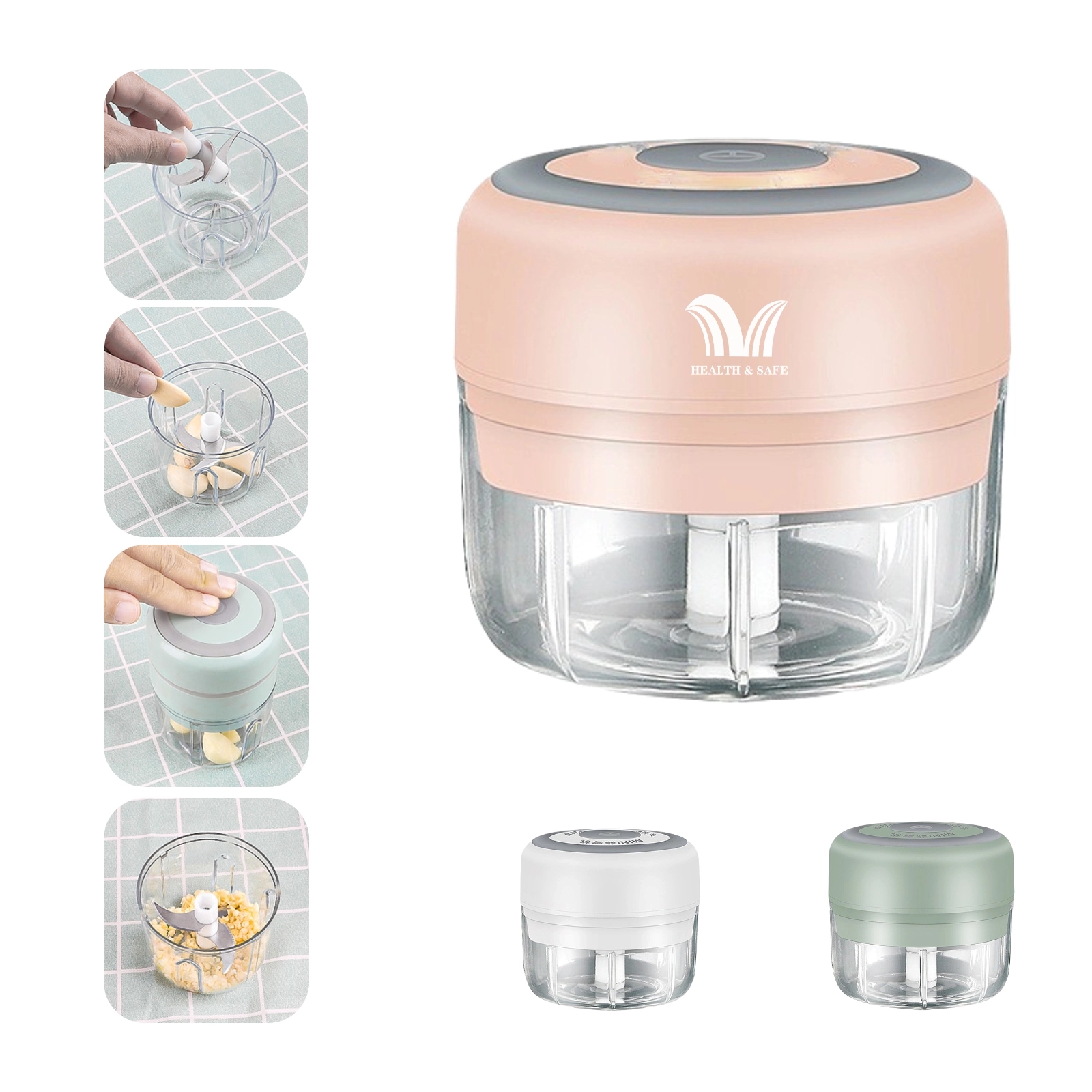 Portable Mini USB Electric Garlic Chopper 1
