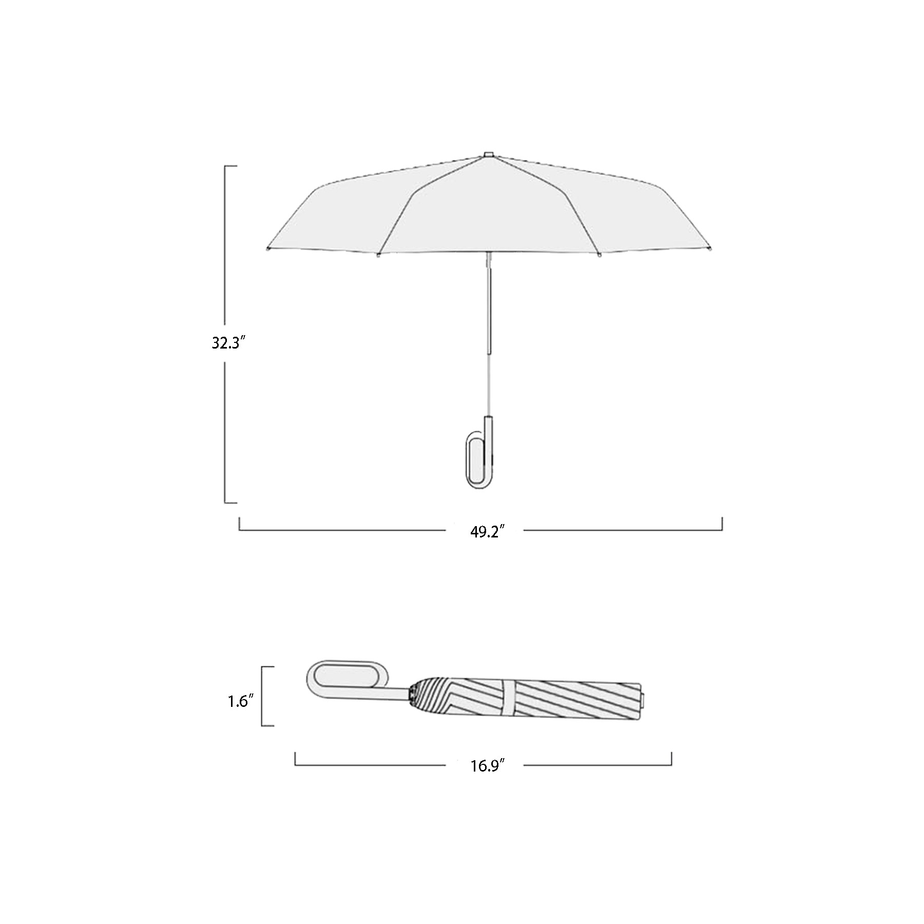 Portable Folding Ring Buckle Umbrella 6