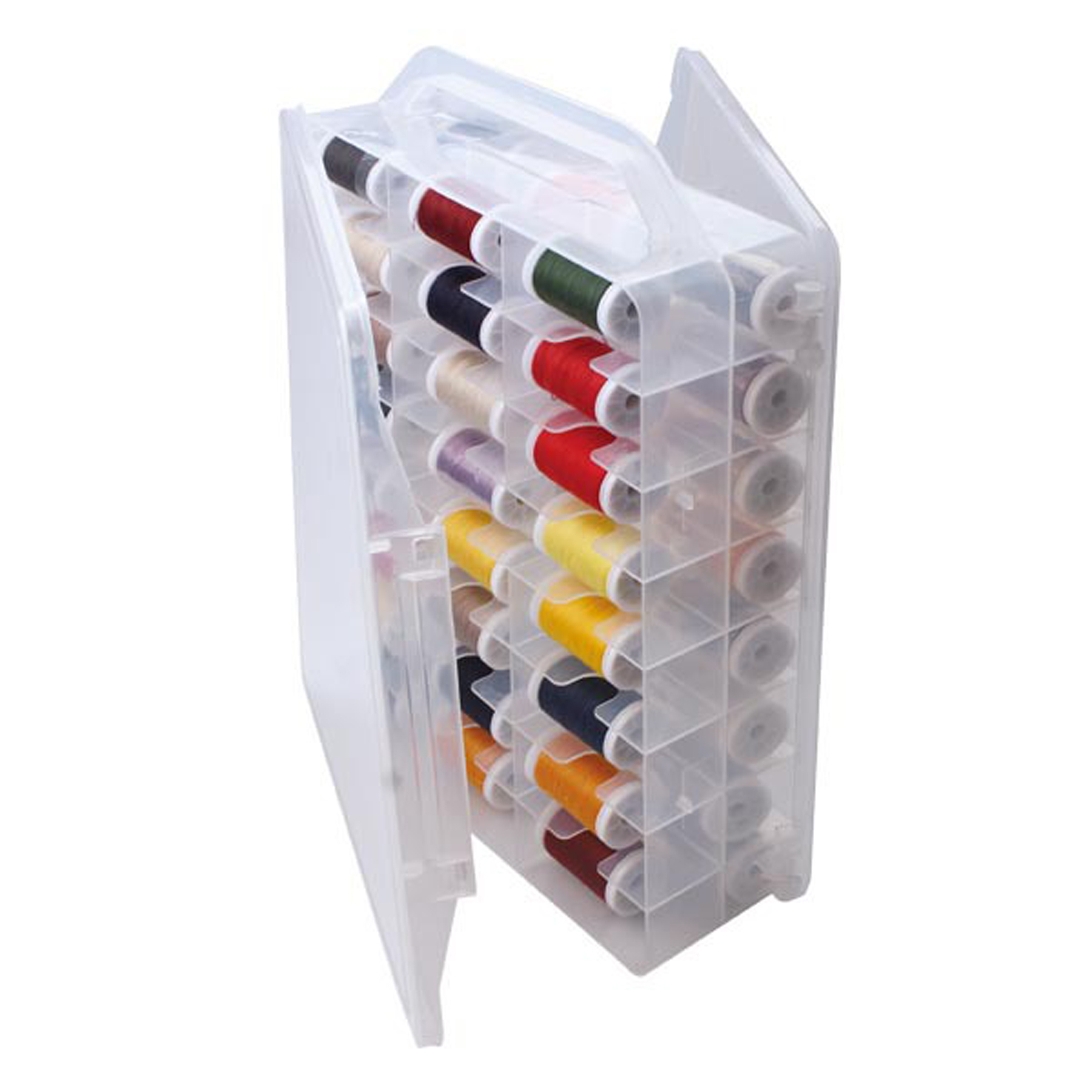 46-Grid Clear Plastic Sewing Organizer Box 2