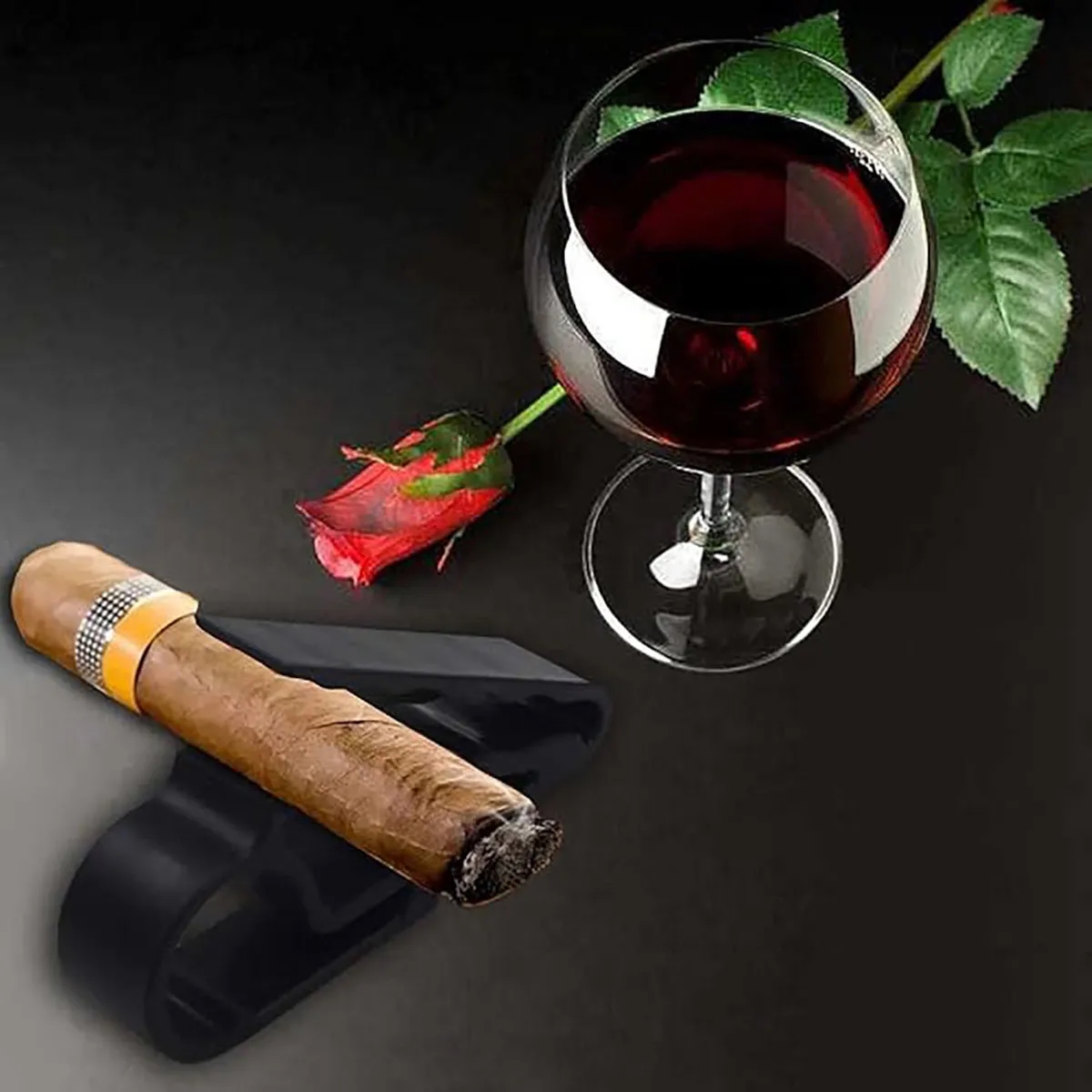 Cigar Holder Golf Cart Minder Clamp Smoking Products Stand 6