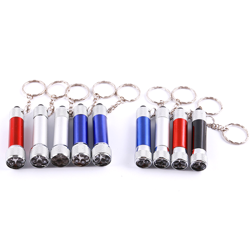 Mini three-light LED flashlight electric torch key ring 2