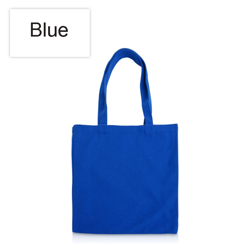 12oz Cotton Canvas Tote Bag Reusable Grocery Shopping Bags 13