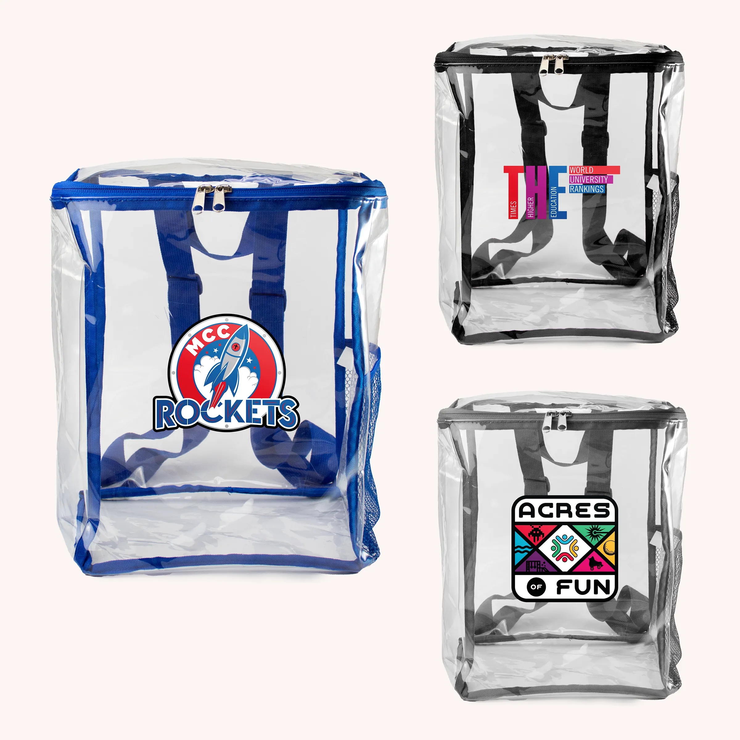 Clear Zipped Backpack
