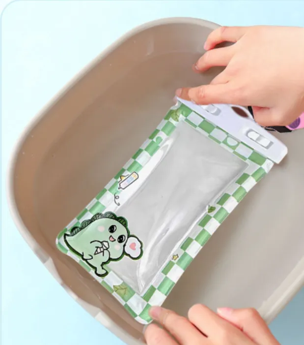 Touch  Screen Cartoon Lanyard Phone Waterproof Bag 6