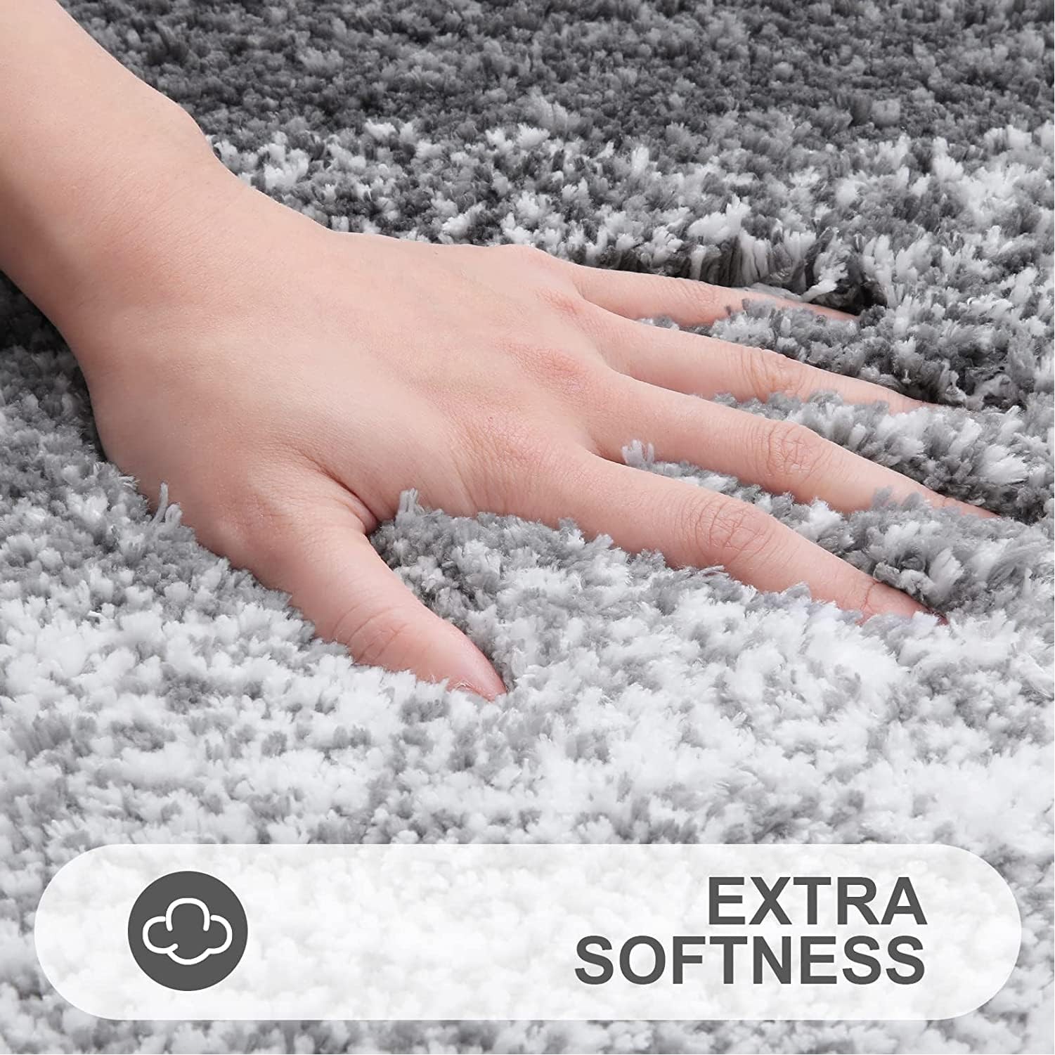 U-Shaped Microfiber Toilet Rug, Soft & Absorbent, Non-Slip, Machine Washable 3