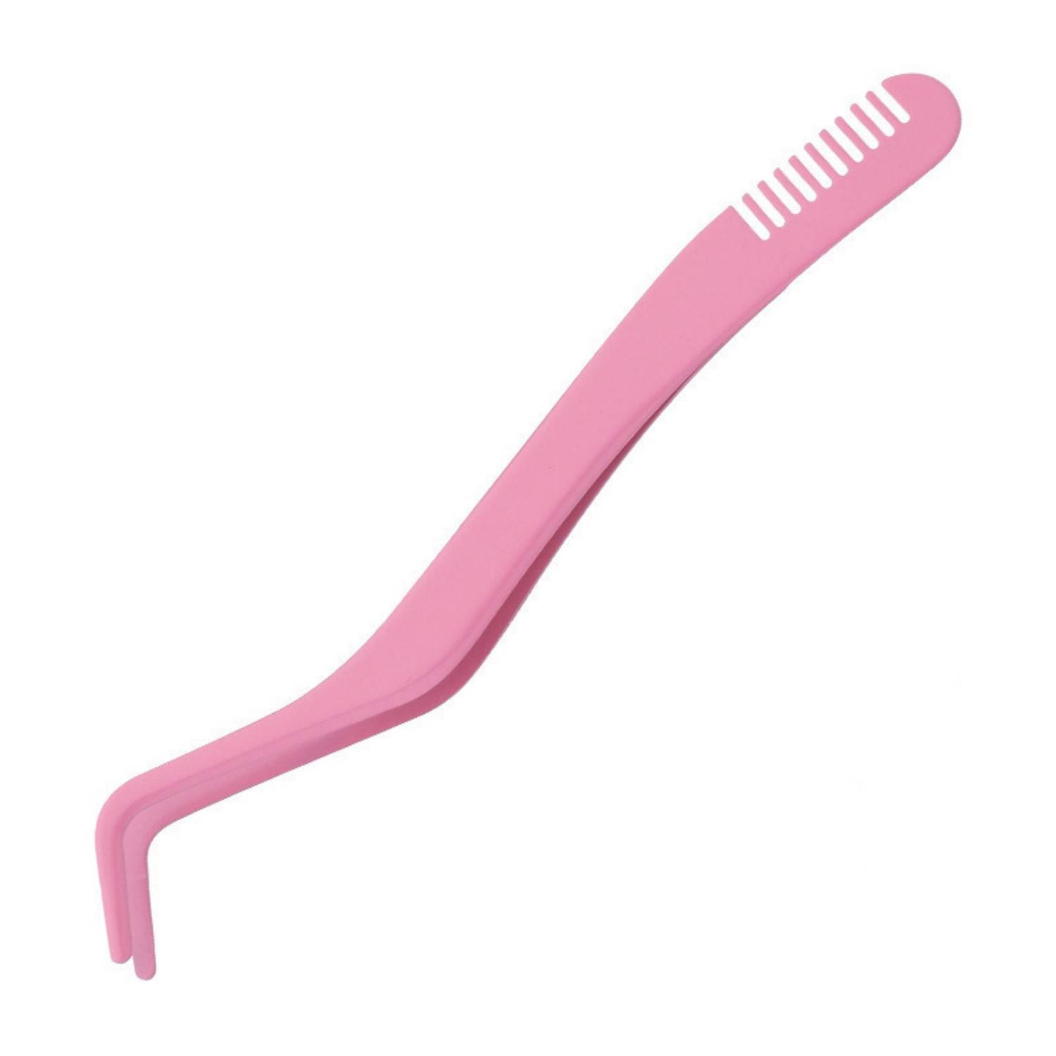 Stainless Steel Eyelash Tweezer w/ Comb 10