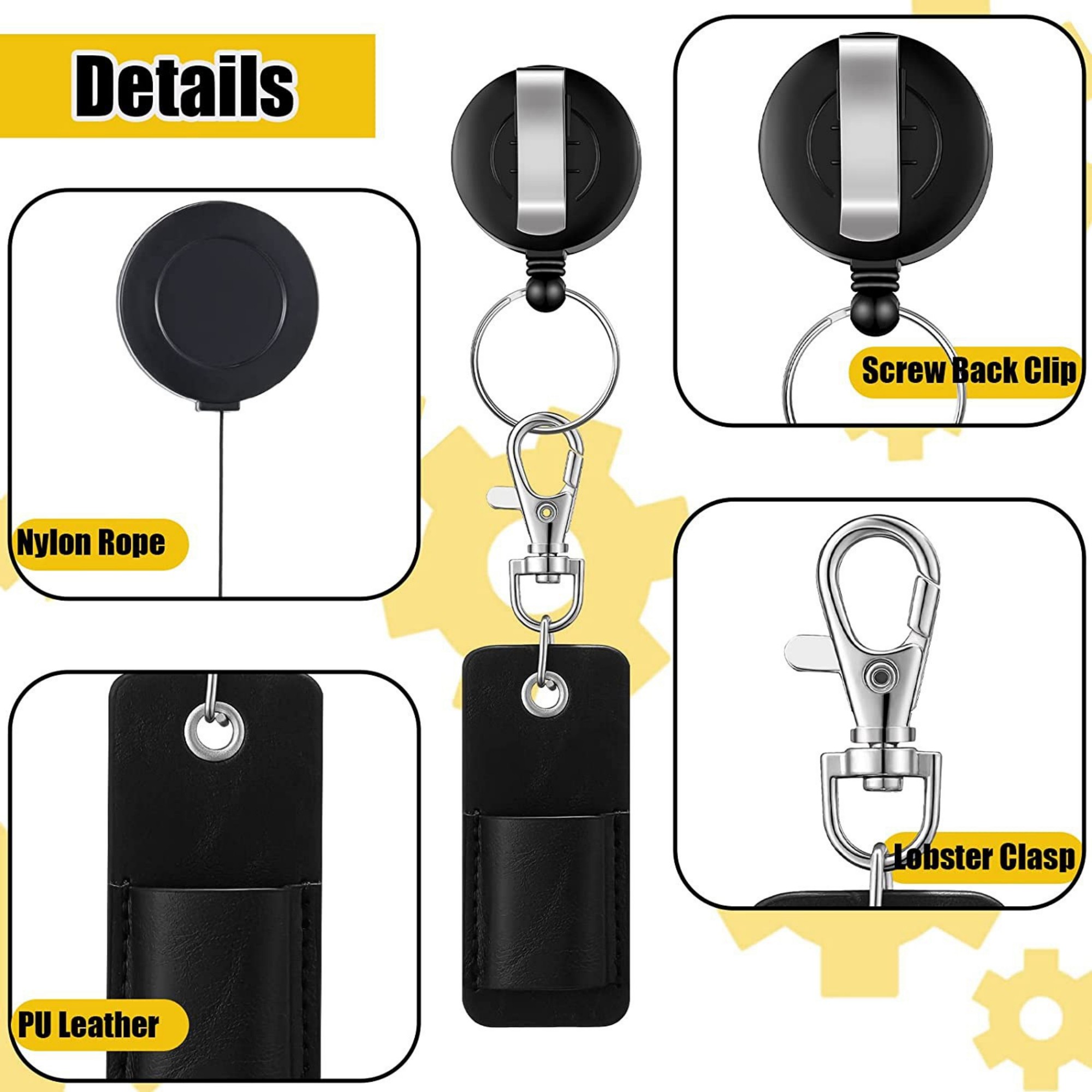 Retractable PU Leather Pen Sleeve 11