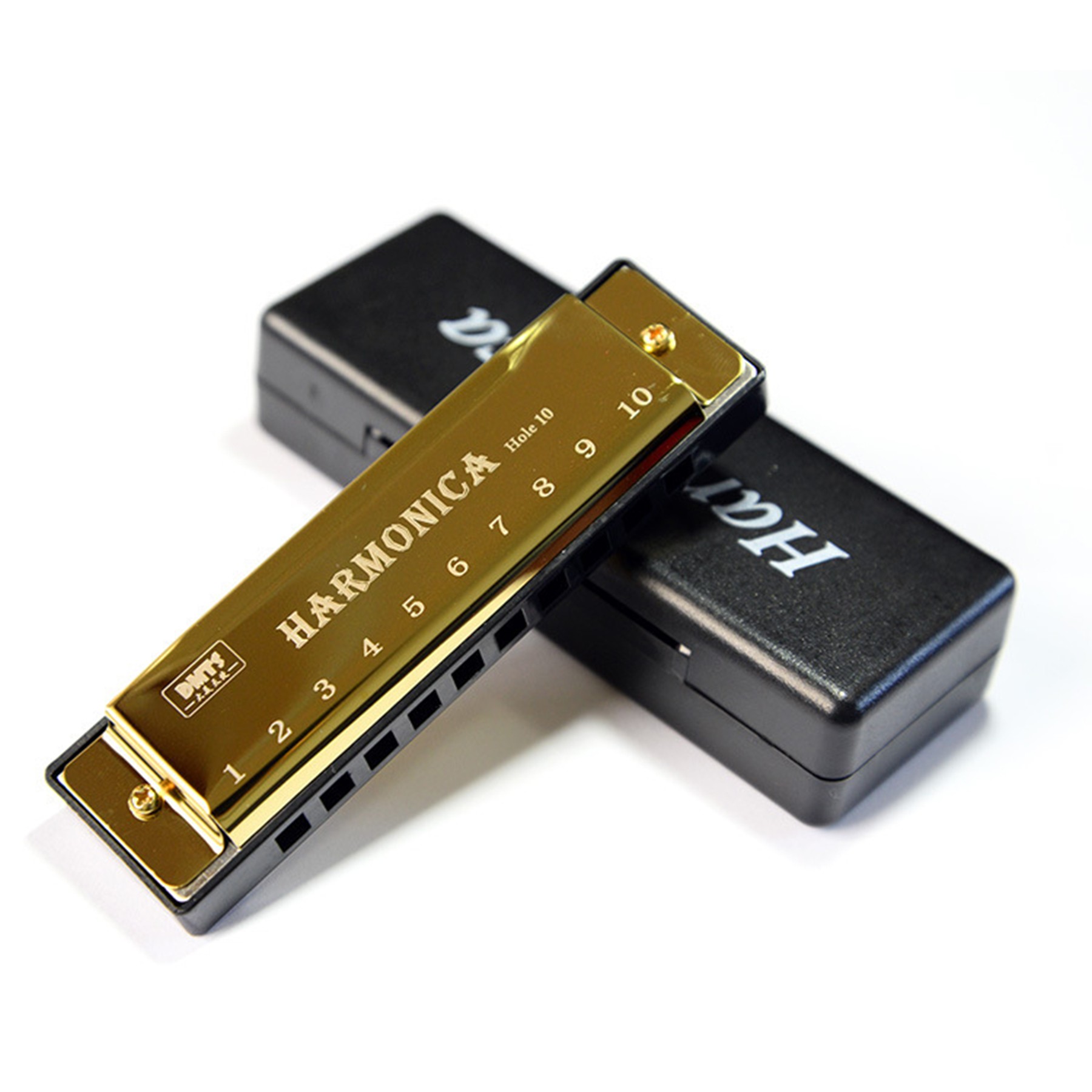 Titanium Gold Blues Harmonica For Children 2