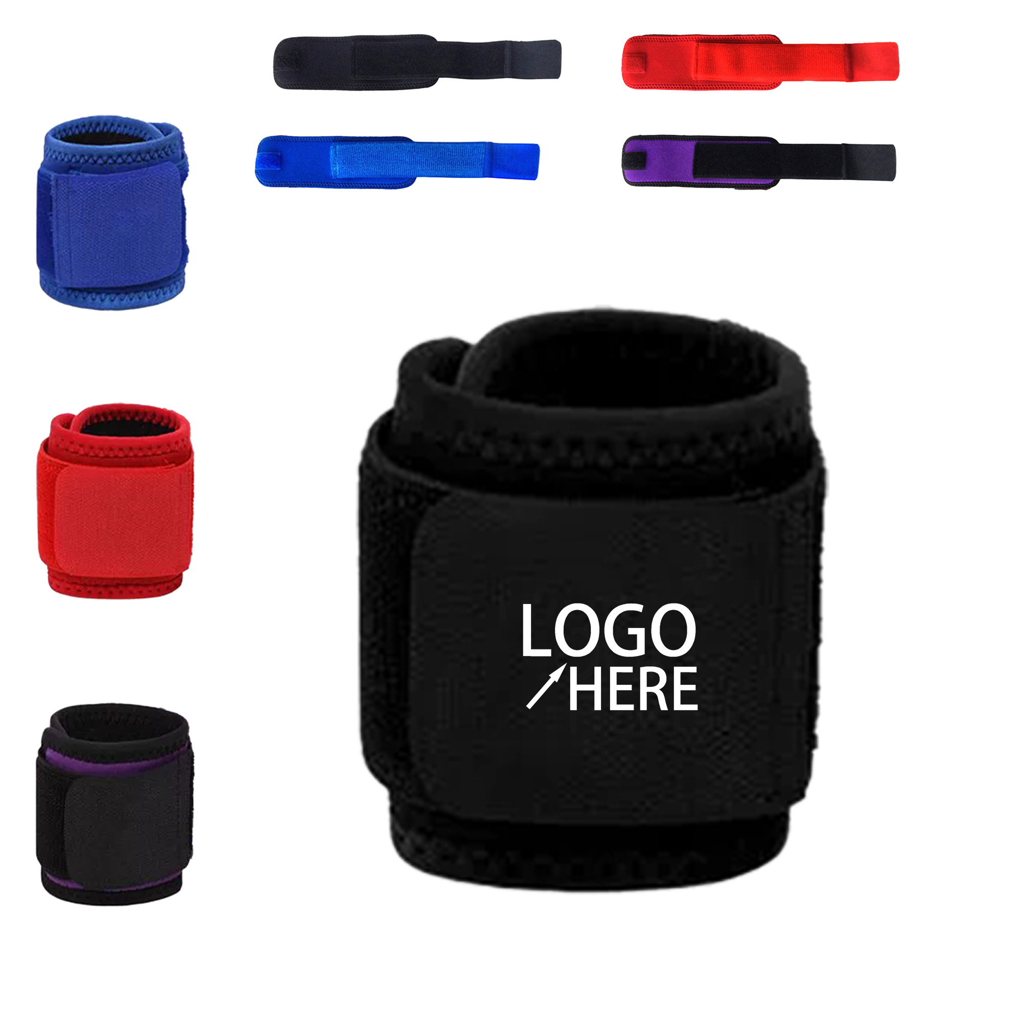 Polyester Foam Rubber Sports Wristband 2
