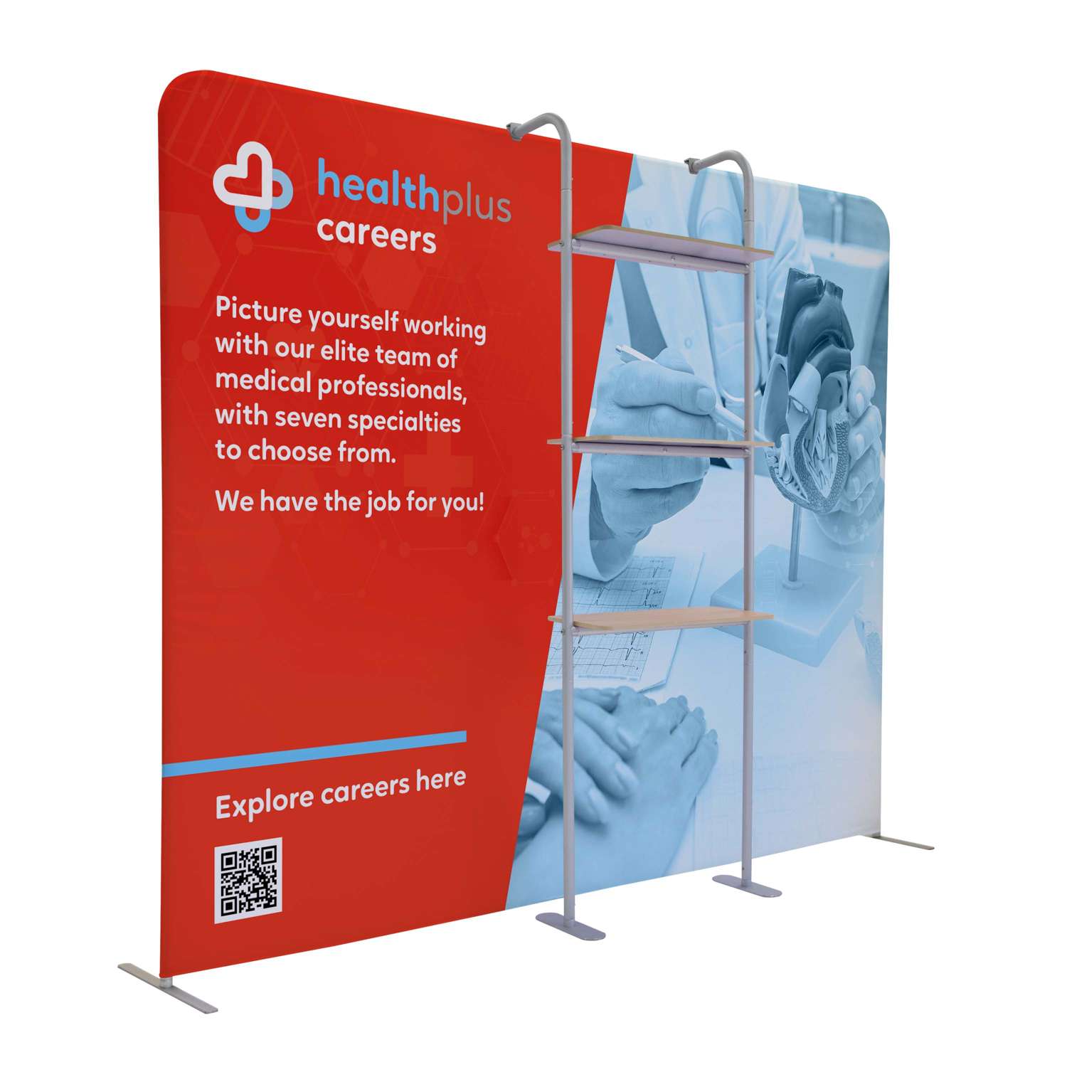 EuroFit Cascade Three-Shelf Merchandiser