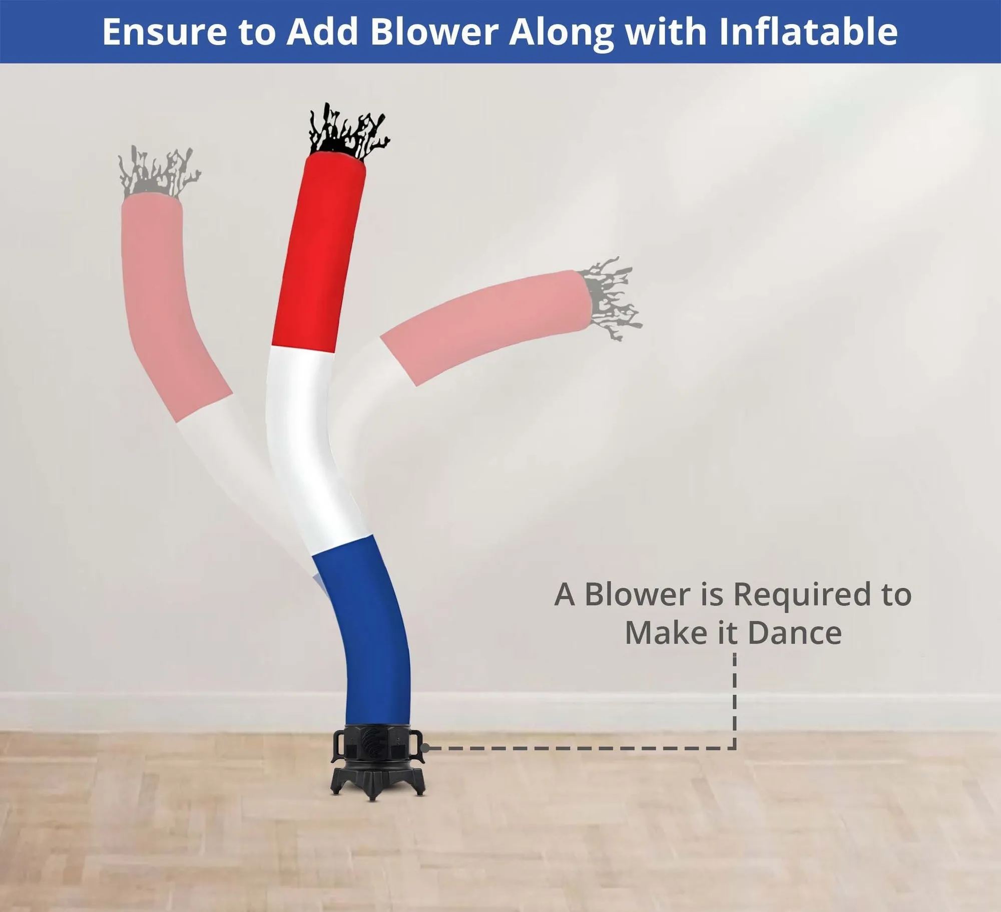 Red, White, & Blue Tube with Blower 7