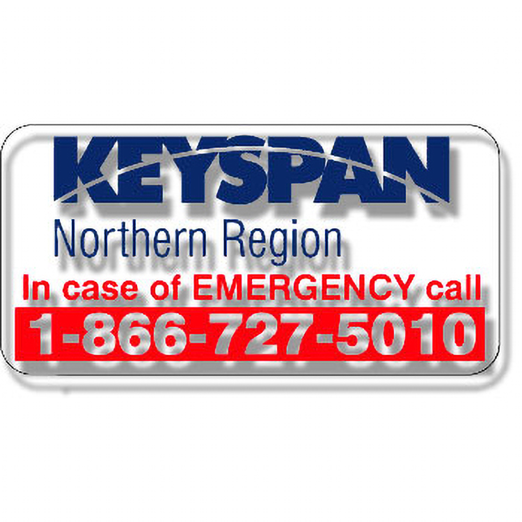 Clear Gloss Polypropylene Roll Labels Stock Rectangle (1"x2")