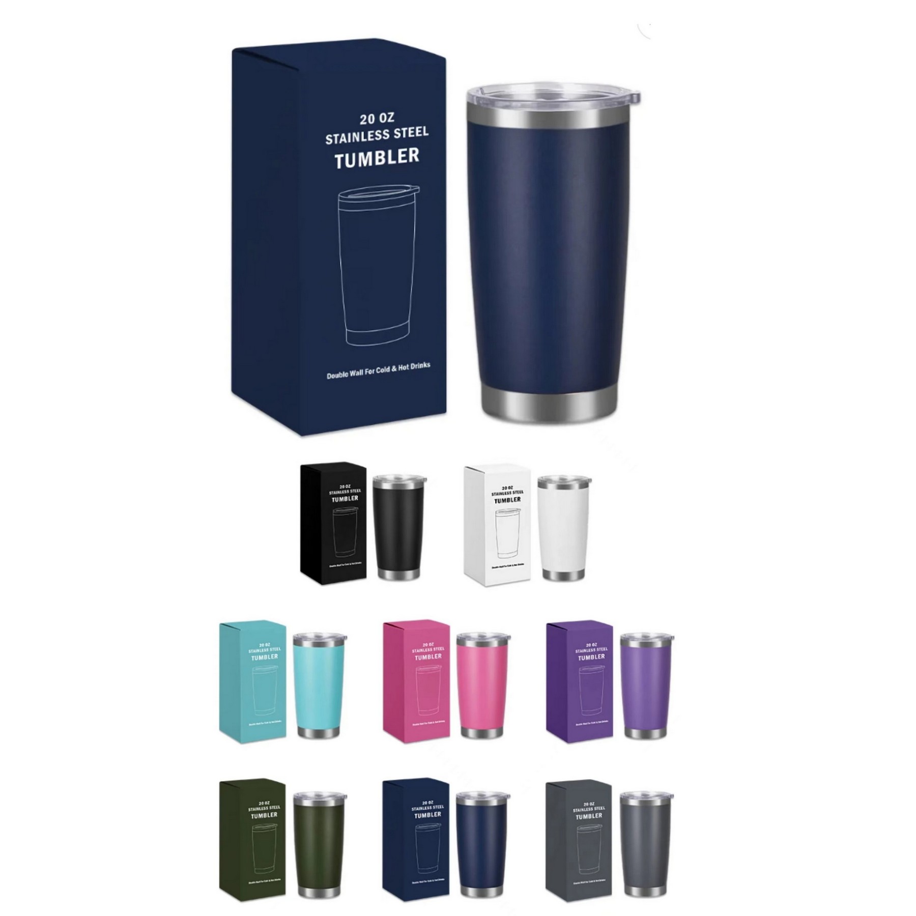20oz Stainless steel tumbler 3