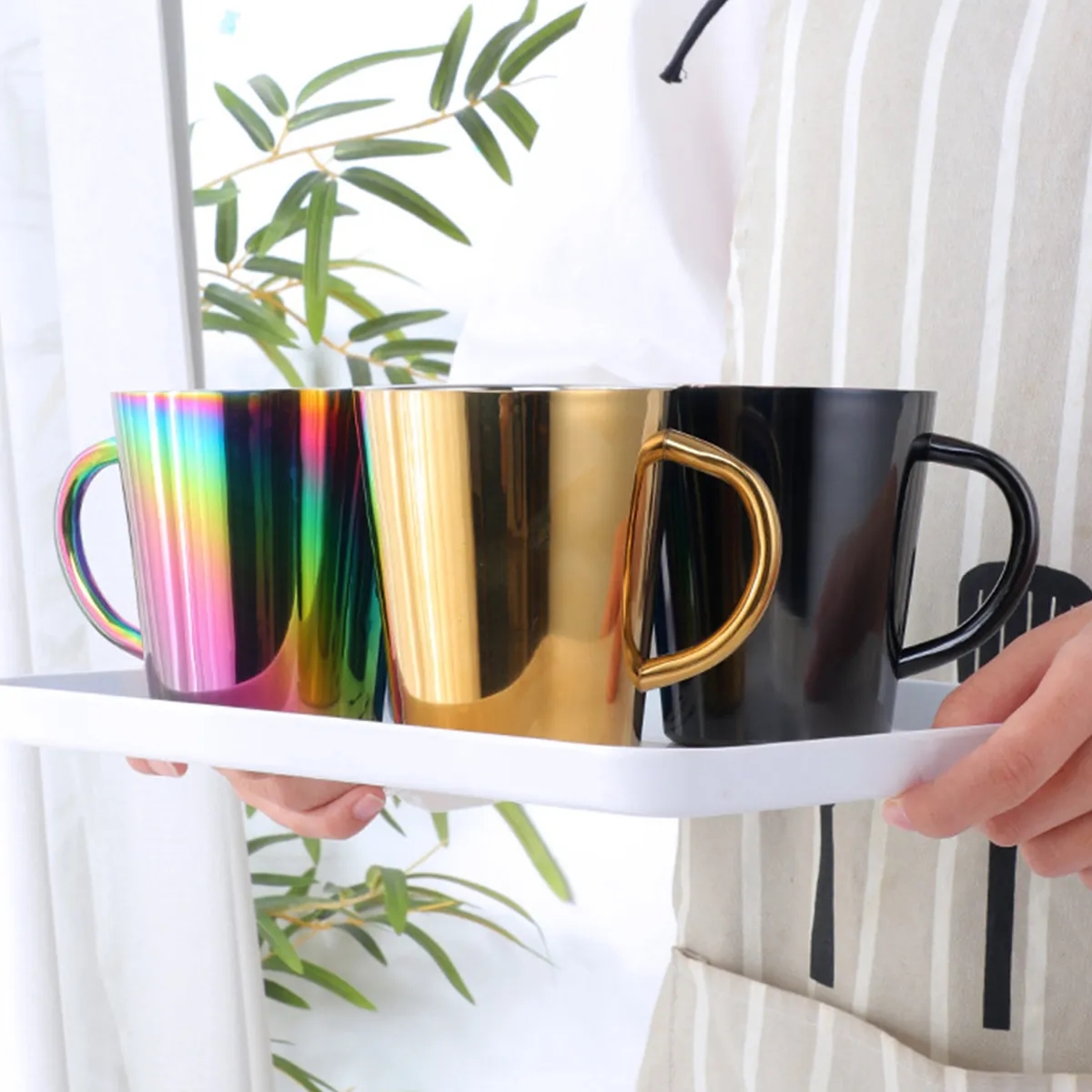 10oz.u-shaped Red Wine Cup Stainless Steel Thermos 7