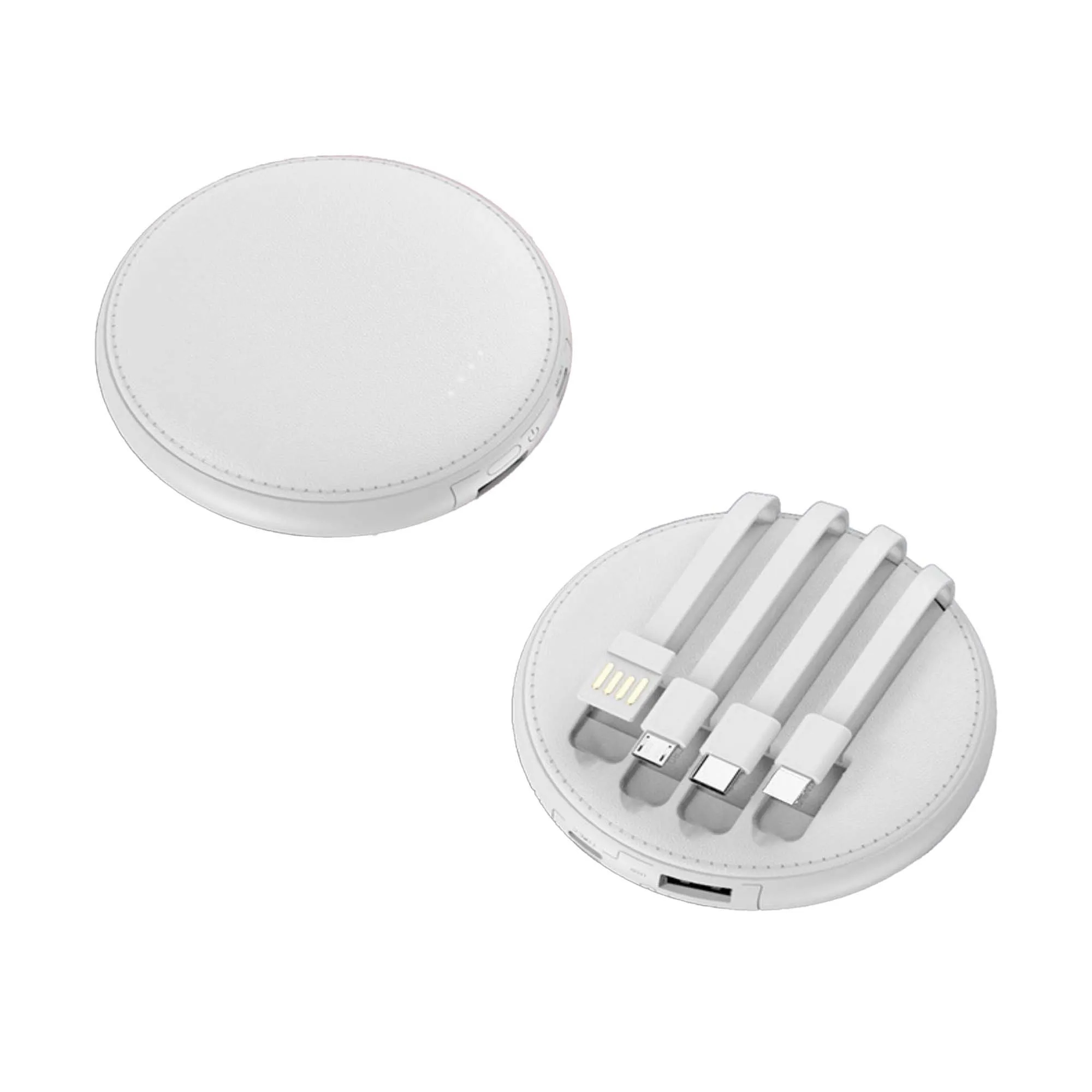 Round PU Power Bank 3