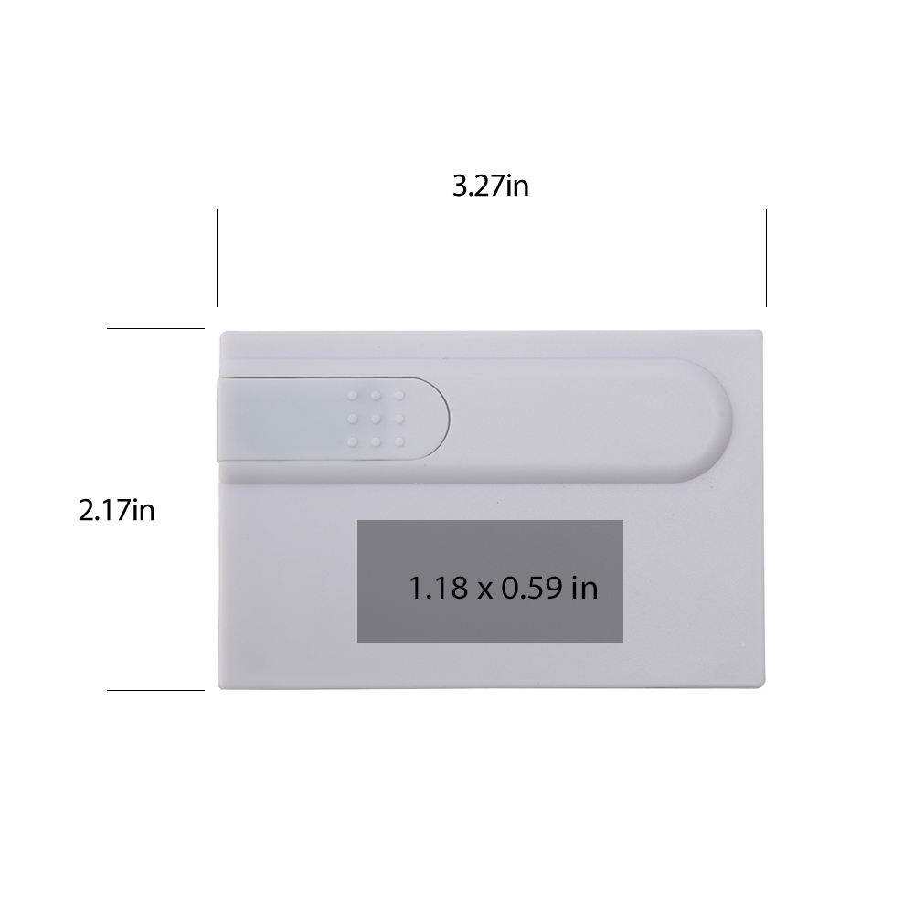 Naperville White/Off White Credit Card USB Flash Drive