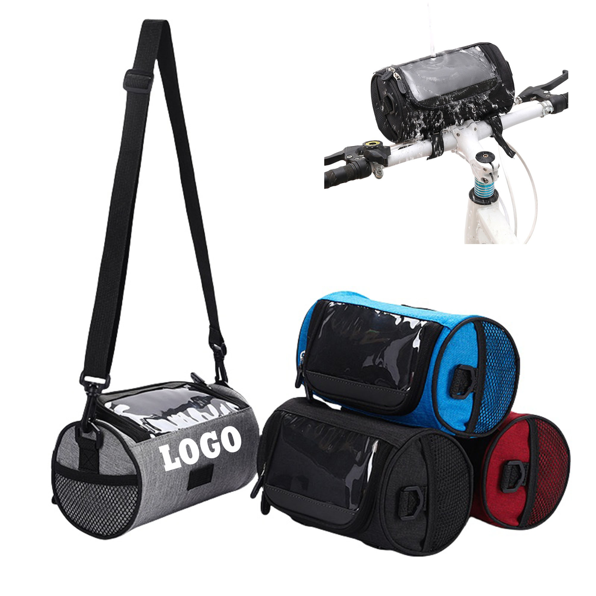Outdoor Bicycle Handlebar Bag With Touch Screen