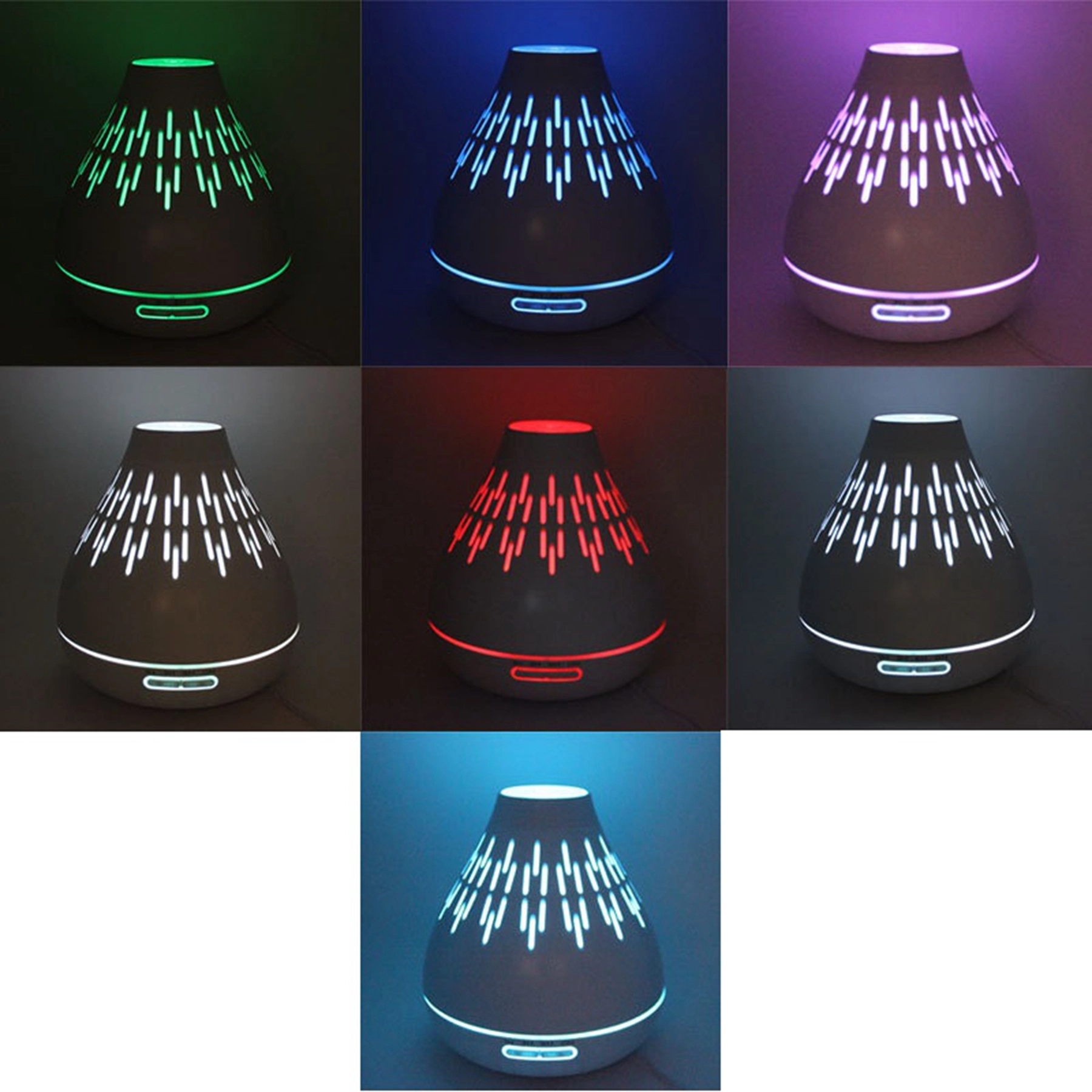 Vase Shape Wood Grain Mini Humidifier 6
