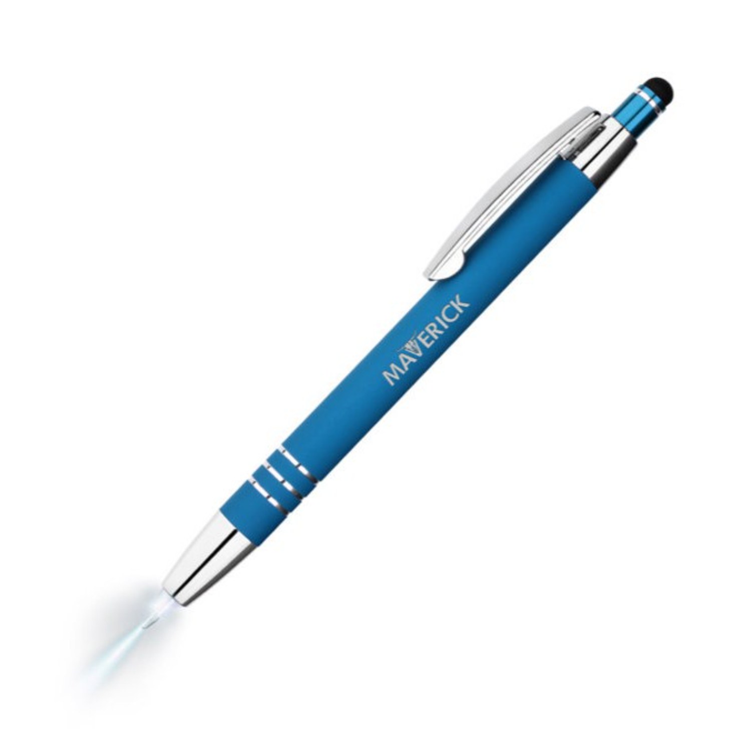 Flashlight and Stylus Click Metal Pen 11