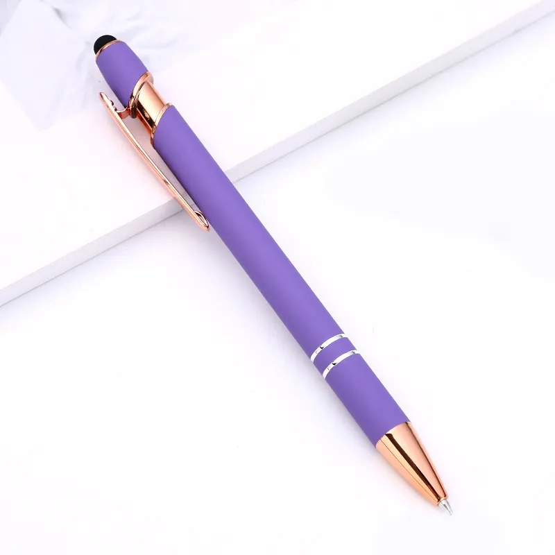 Ellipse Rose Gold Pen with Stylus 9