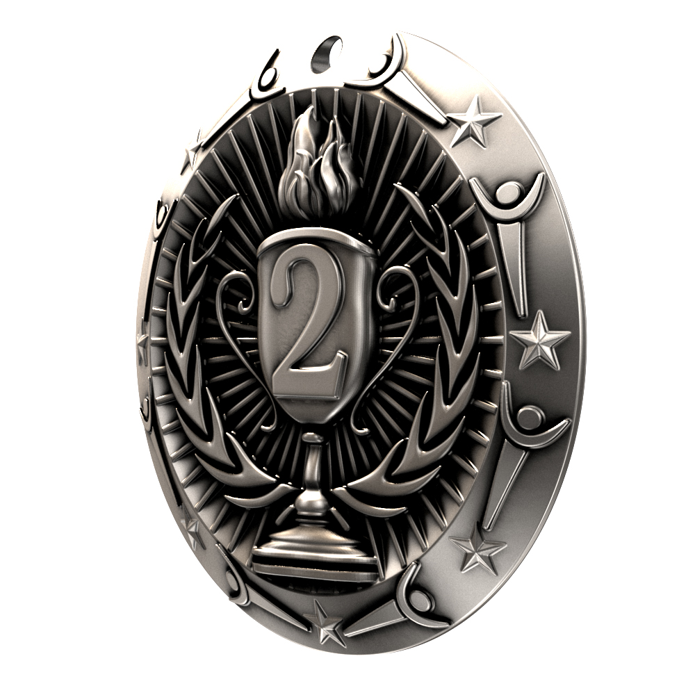 2nd Place World Class Medallion (3") 2