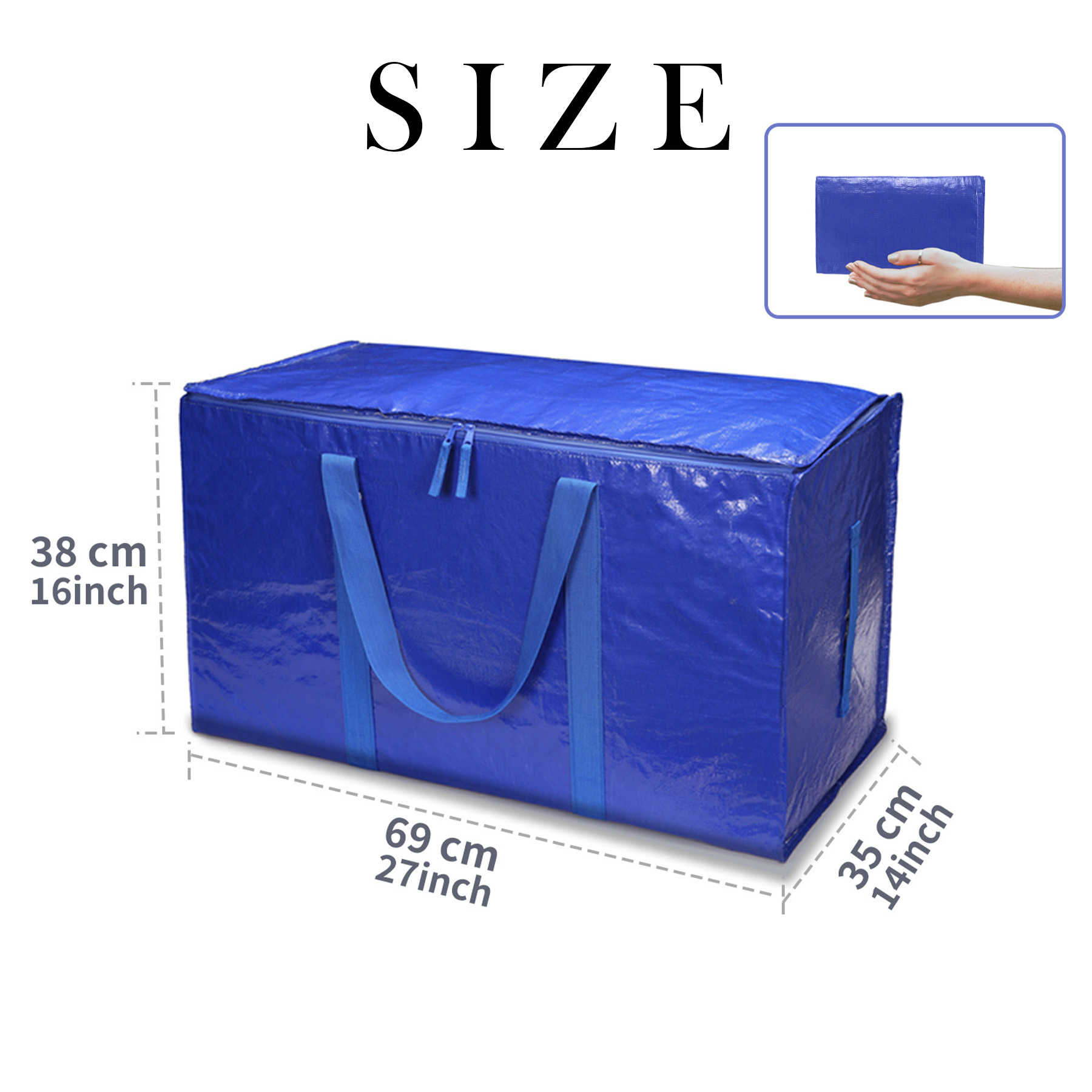 PE Large Capacity Clothing And Cotton Quilt Storage Bag 7