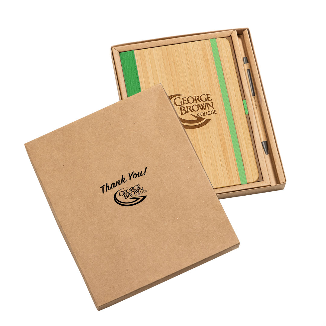 Forleo Bamboo Notebook/Lucky Pen Gift Set 5