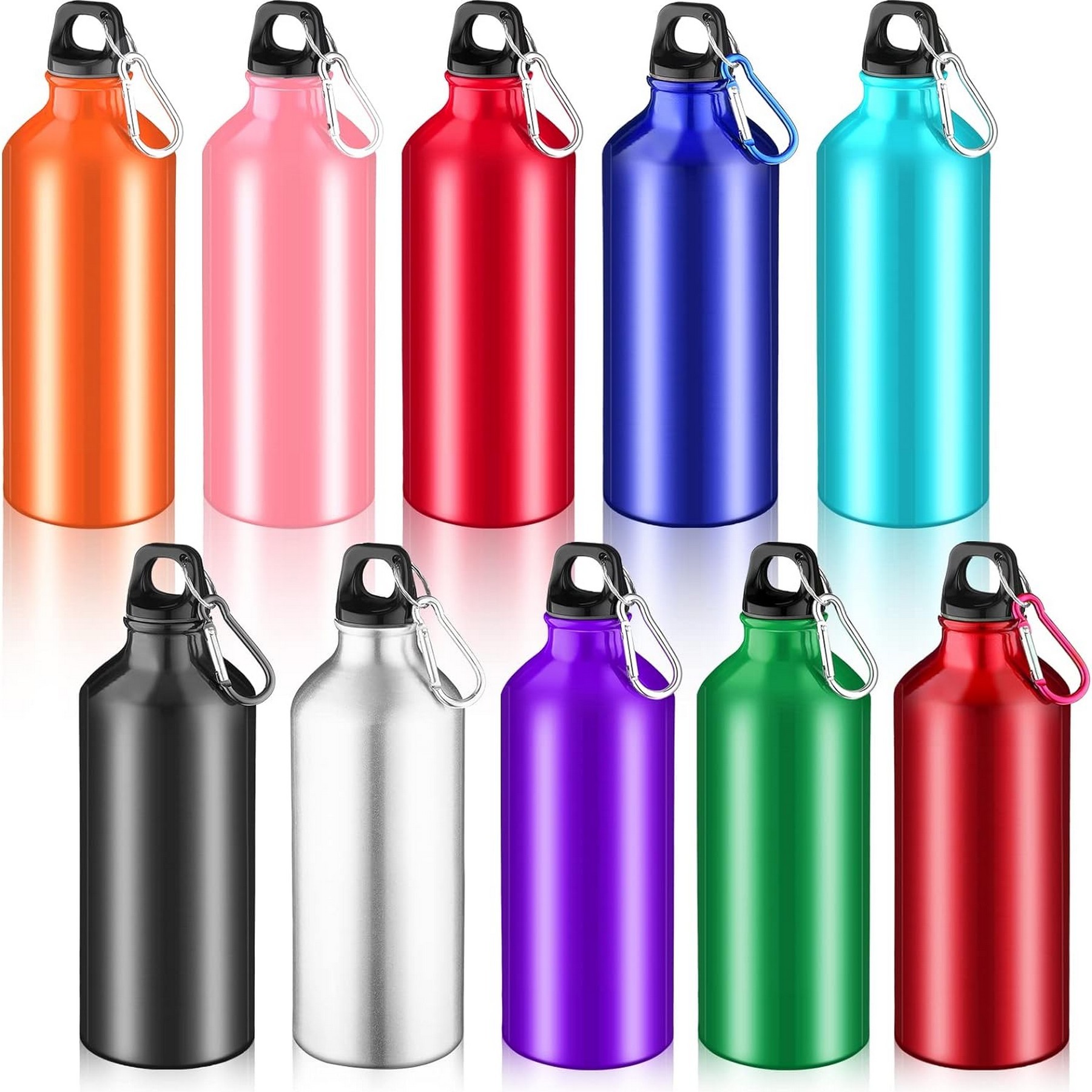 15Oz Aluminum Water Bottle With Twist Cap And Buckle 2