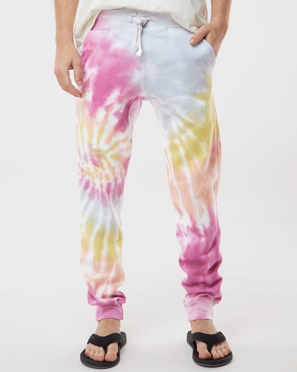 Unisex Tie-Dyed Joggers - 8999 34