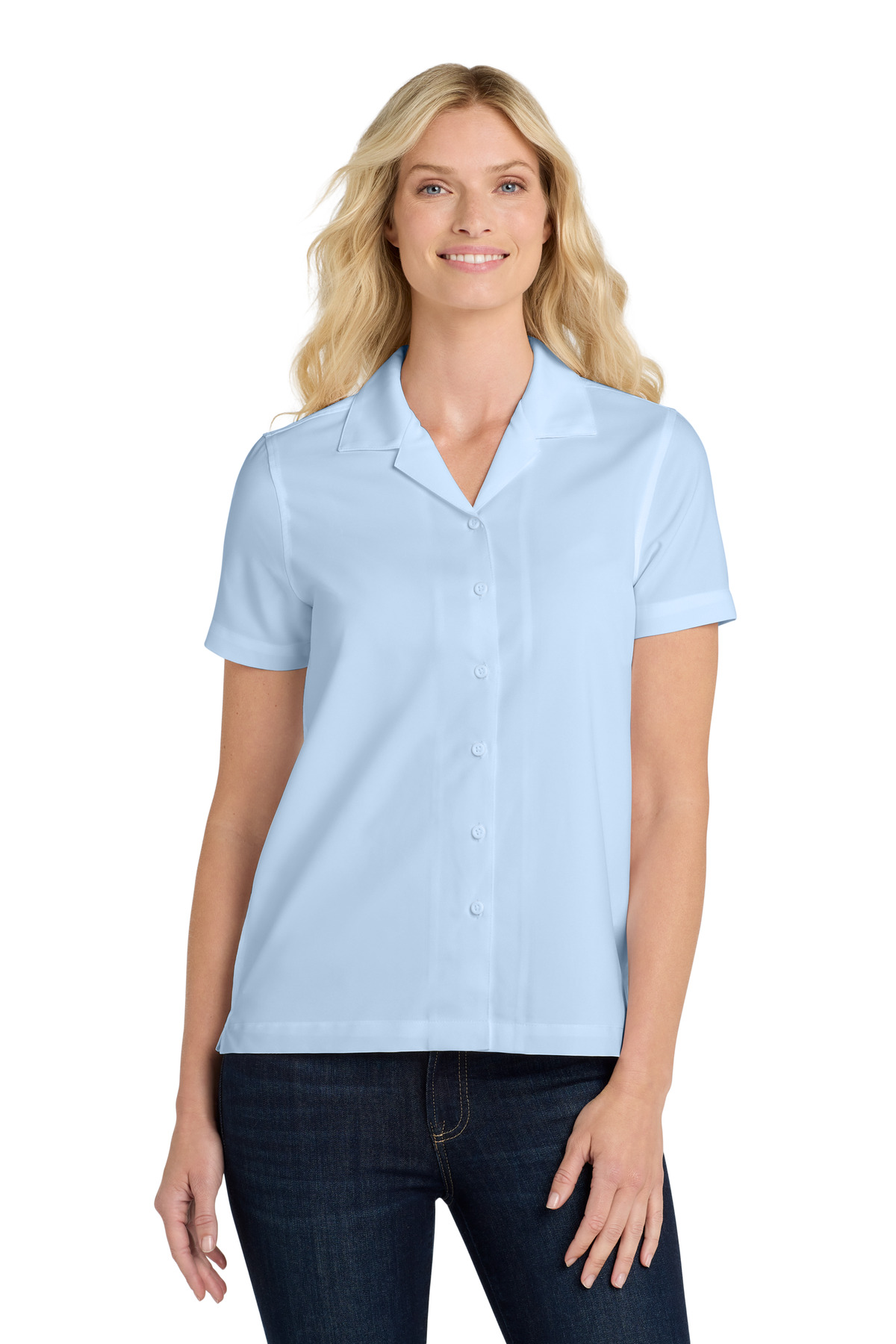 Port Authority Women's Short Sleeve Performance Staff Shirt LW400 32