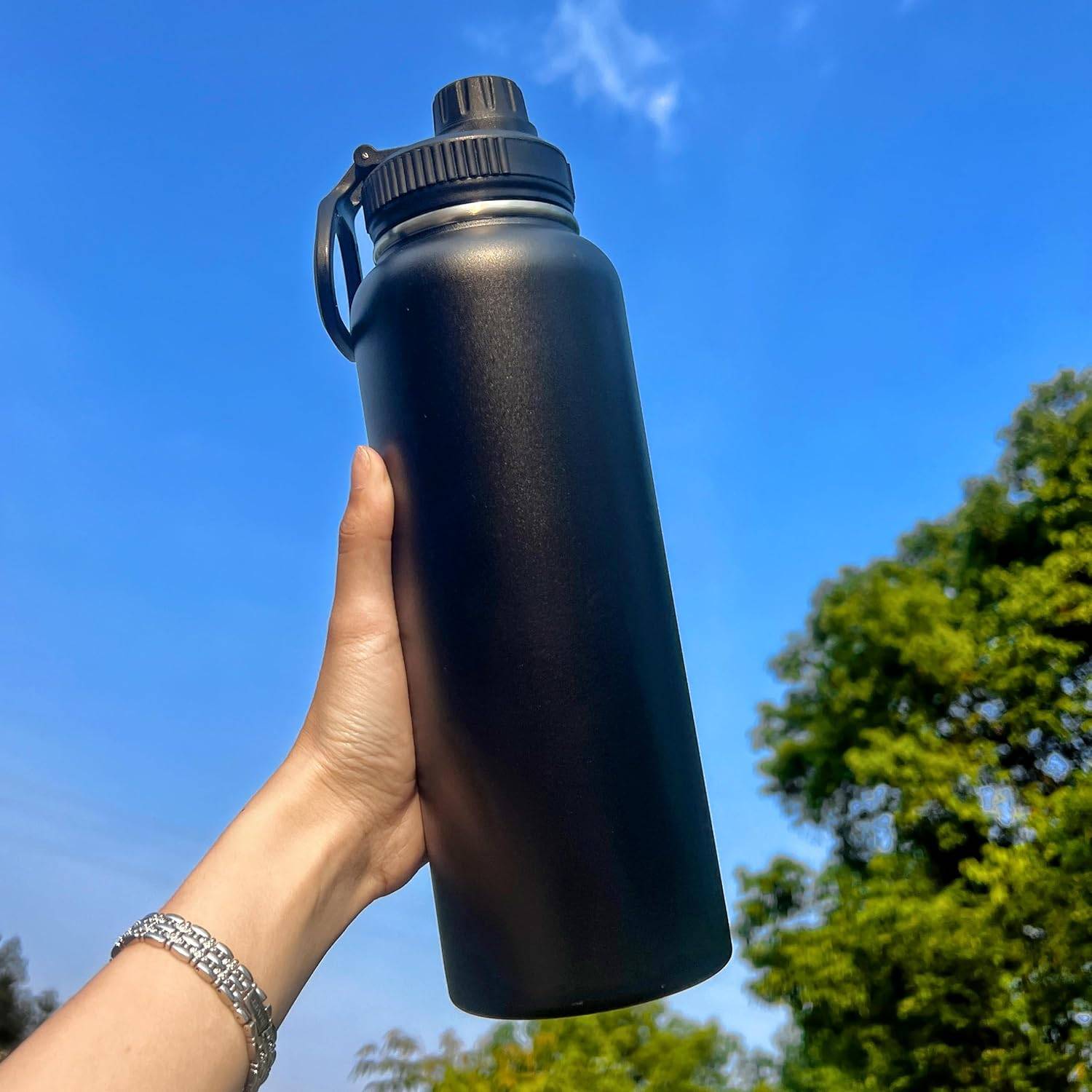 Cross-border stainless steel handheld car thermos cup. 9
