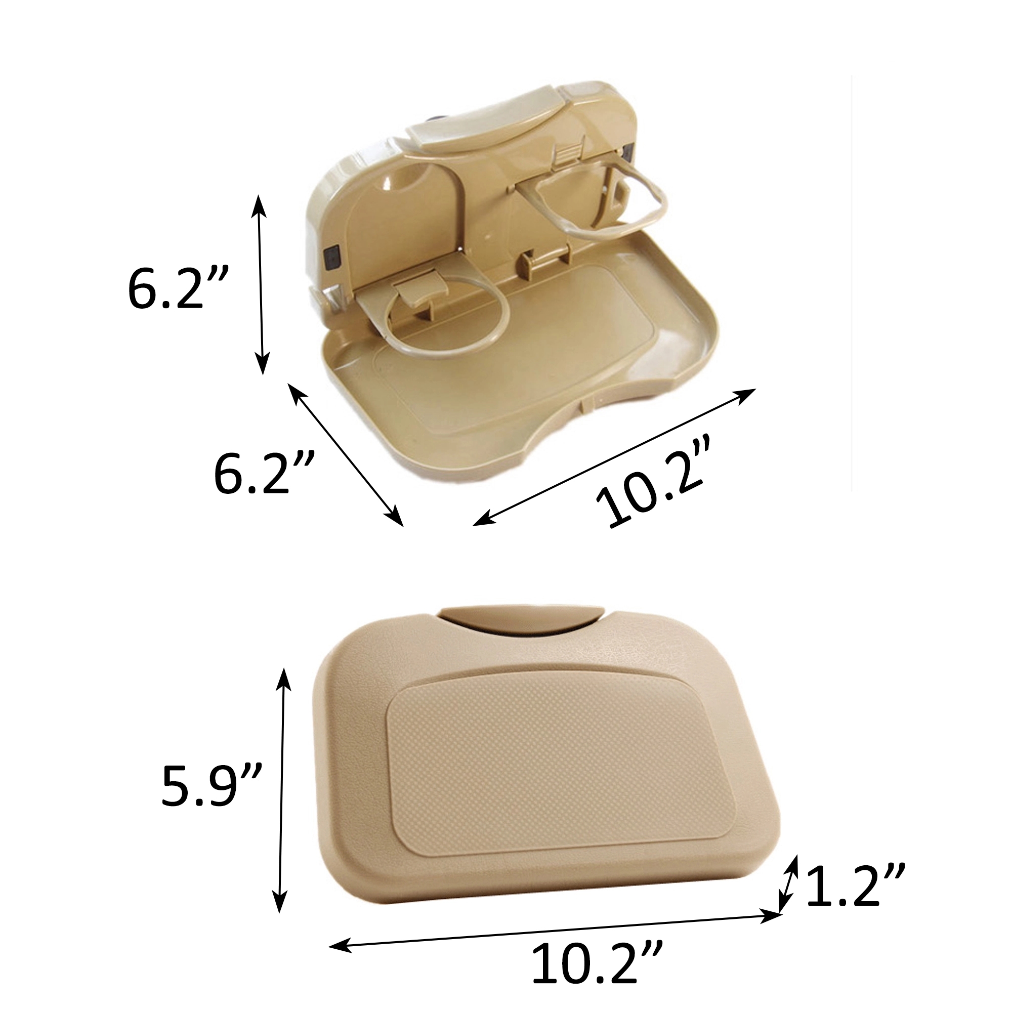 Car Seat Back Mounts Tray Folding Food Table 2