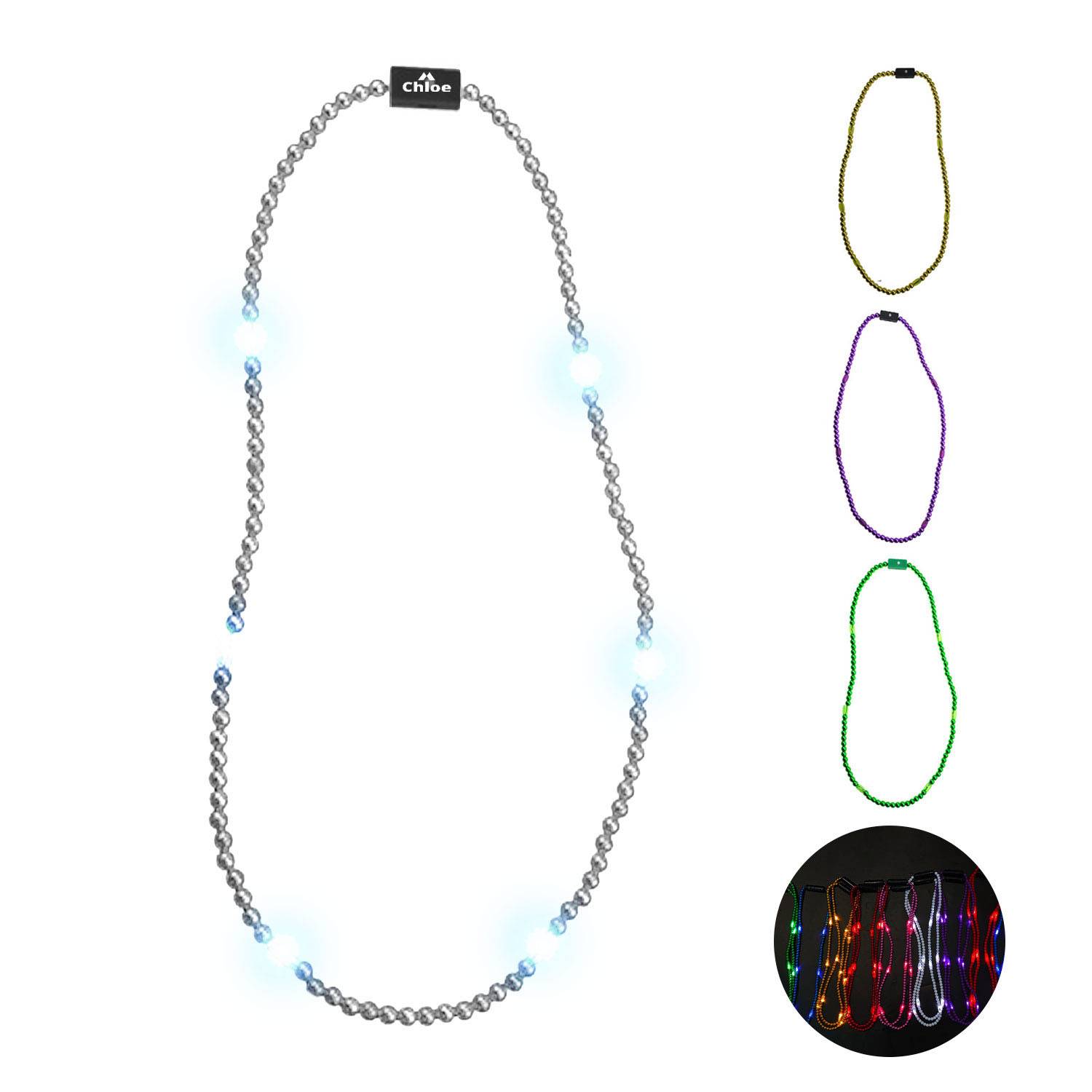Pearl Beads Light Up Short Necklace 2
