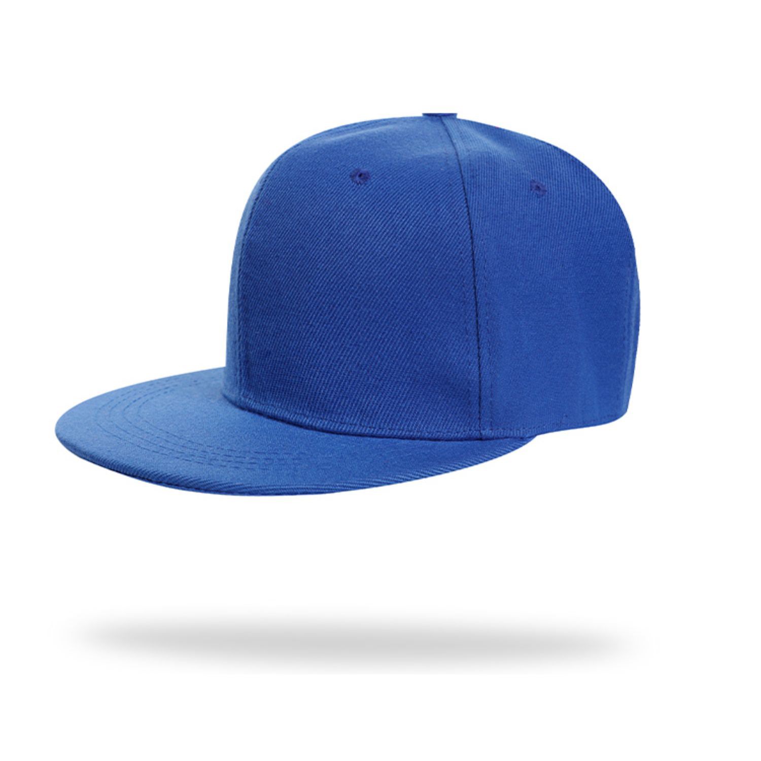 Structured 6 Panel Custom Flat Bill Caps w/ Plastic Snapback 2