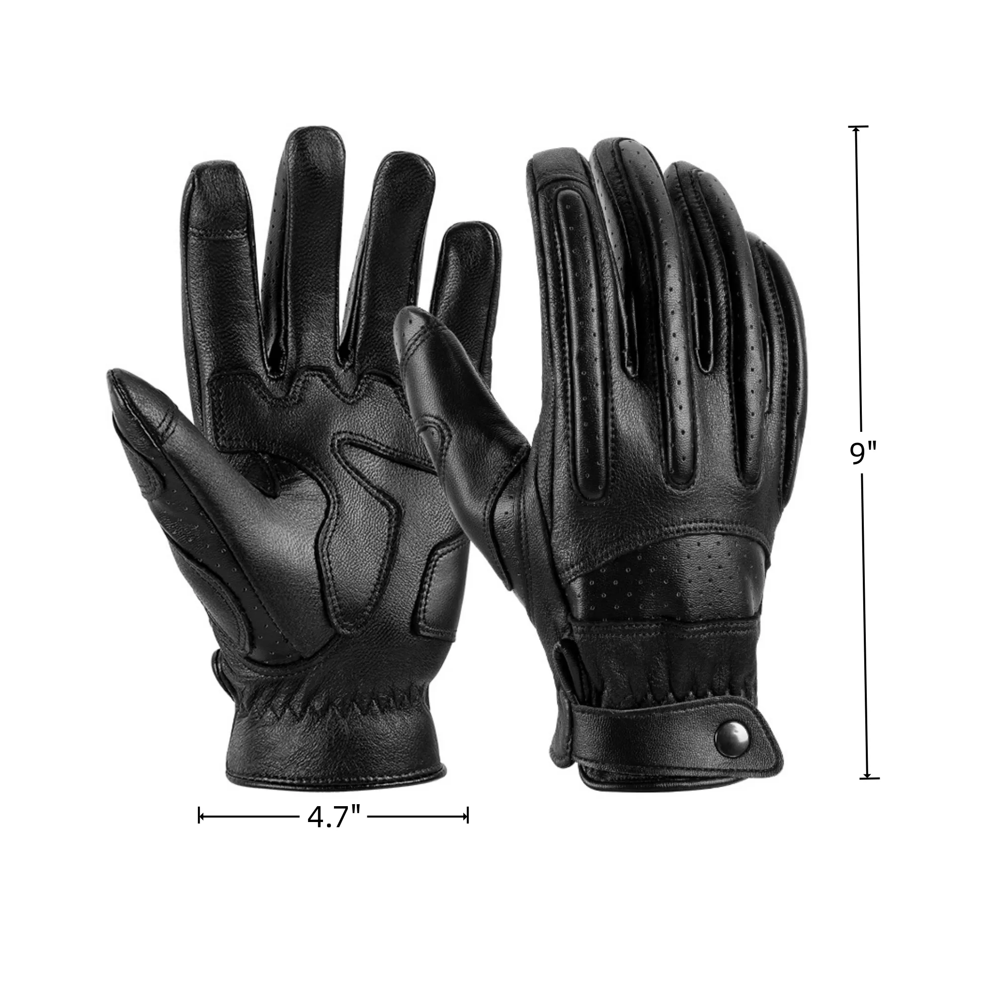 Riding Touchscreen Motorcycle Sheepskin Gloves 2