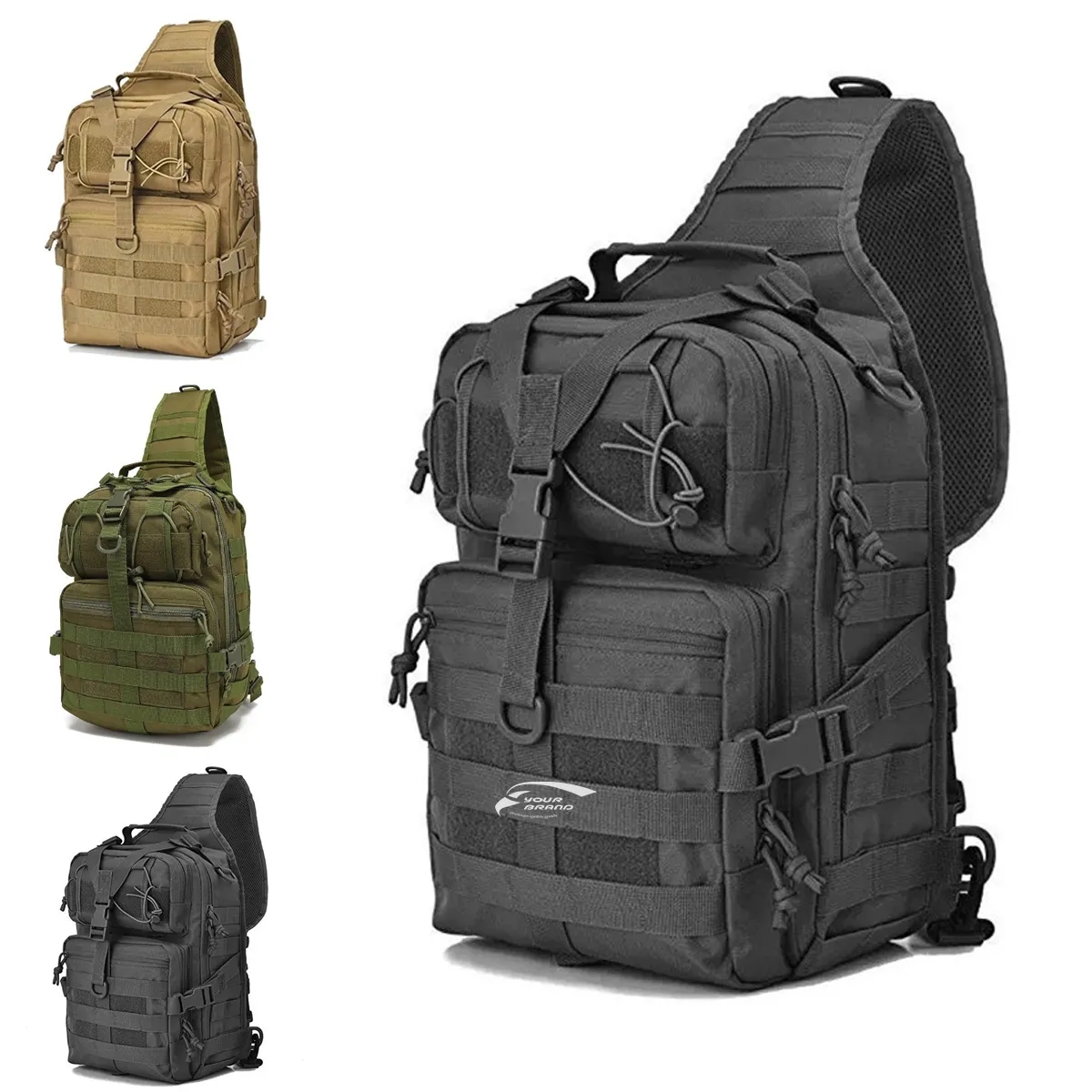 Tactical Single Shoulder Chest Bag Waterproof Crossbody 7