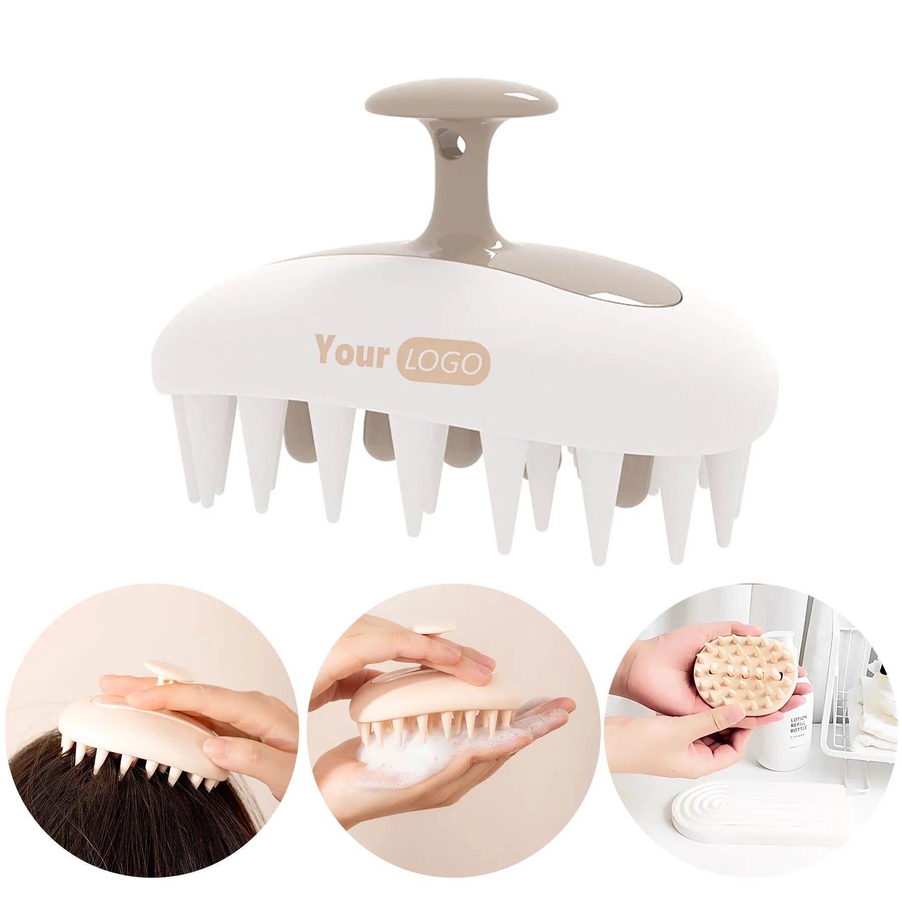 Polypropylene 2-in-1 Massage Shampoo CombV 3