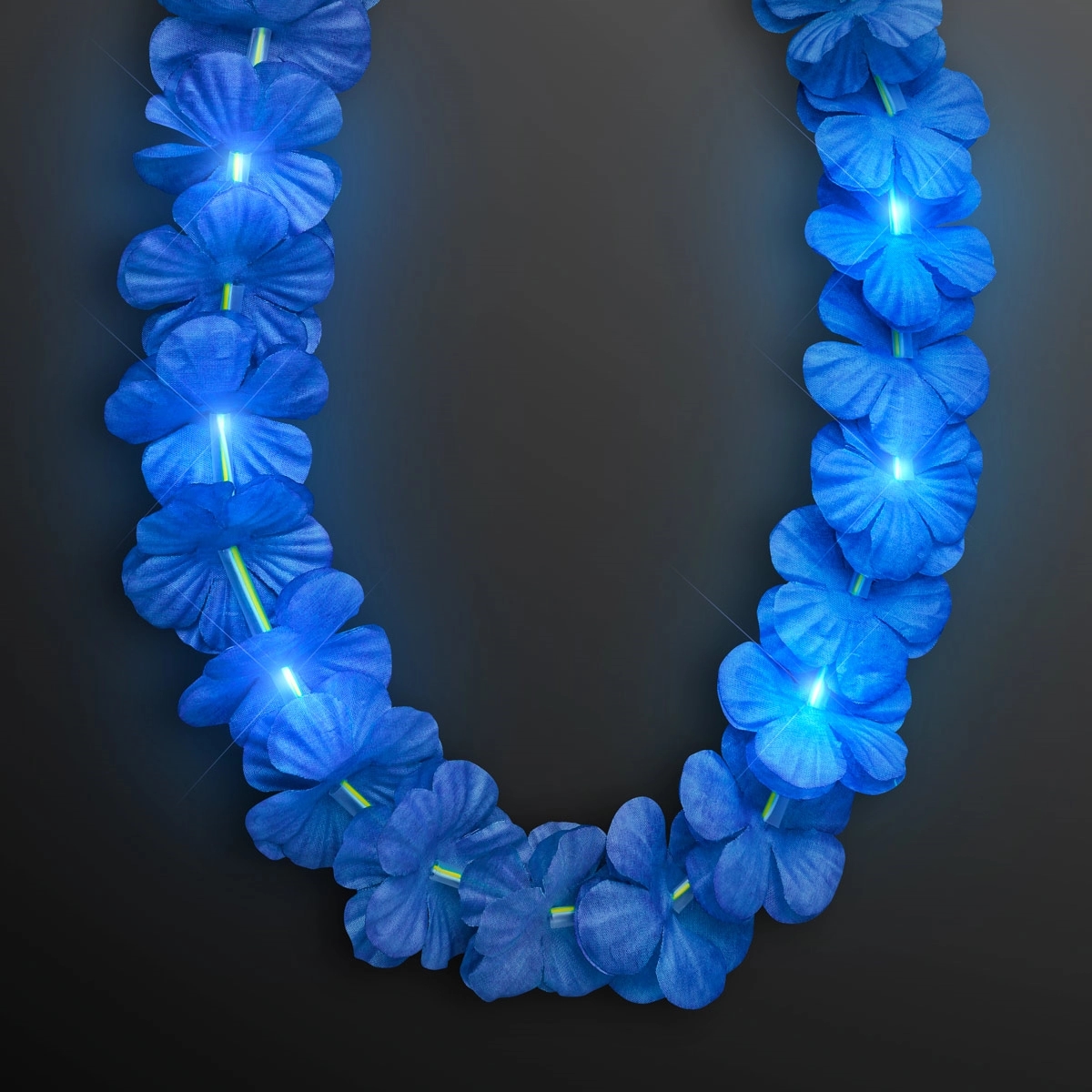 LED Hawaiian Flower Lei Party Necklaces 13