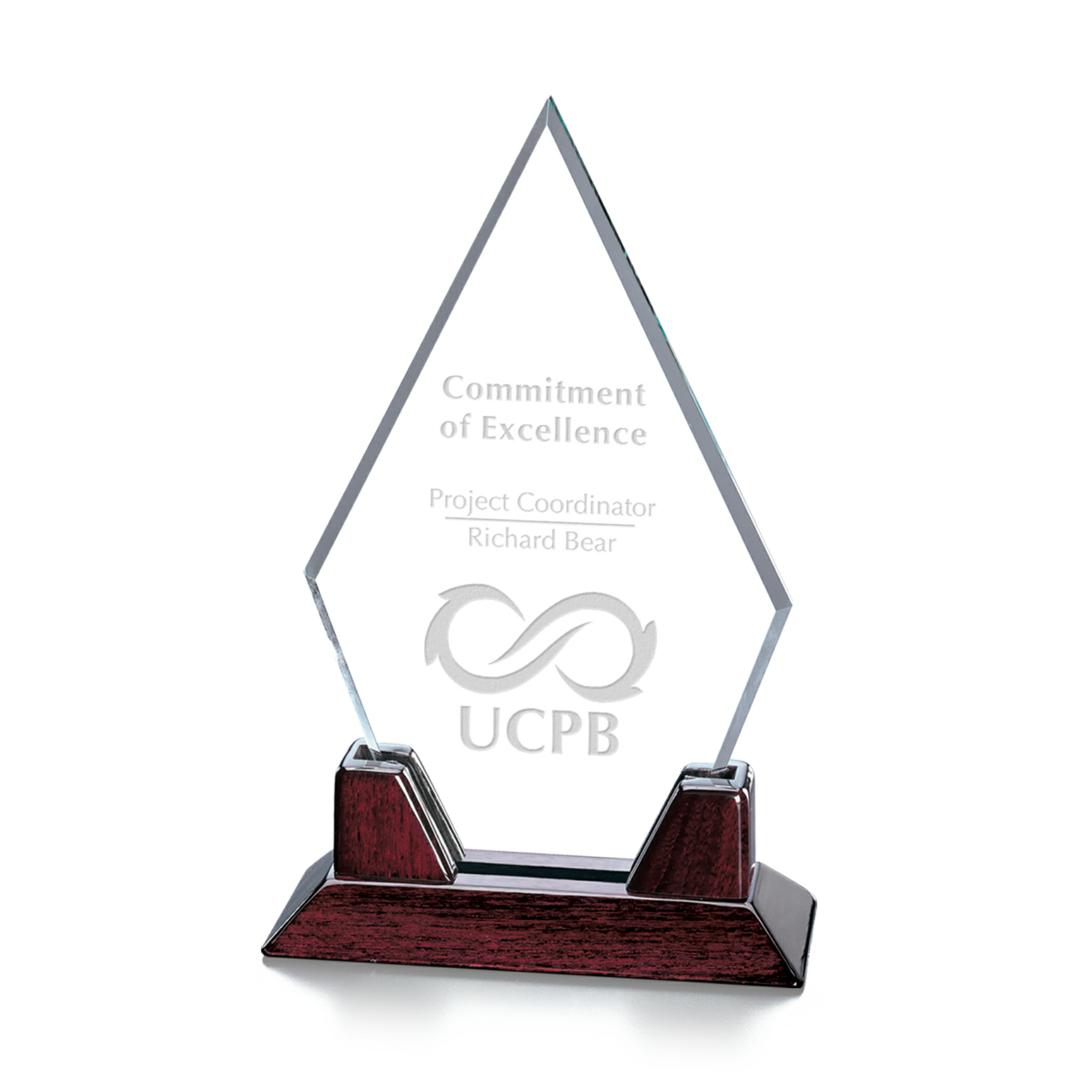 Sunrise Award - Starfire/Rosewood 8¾" 2