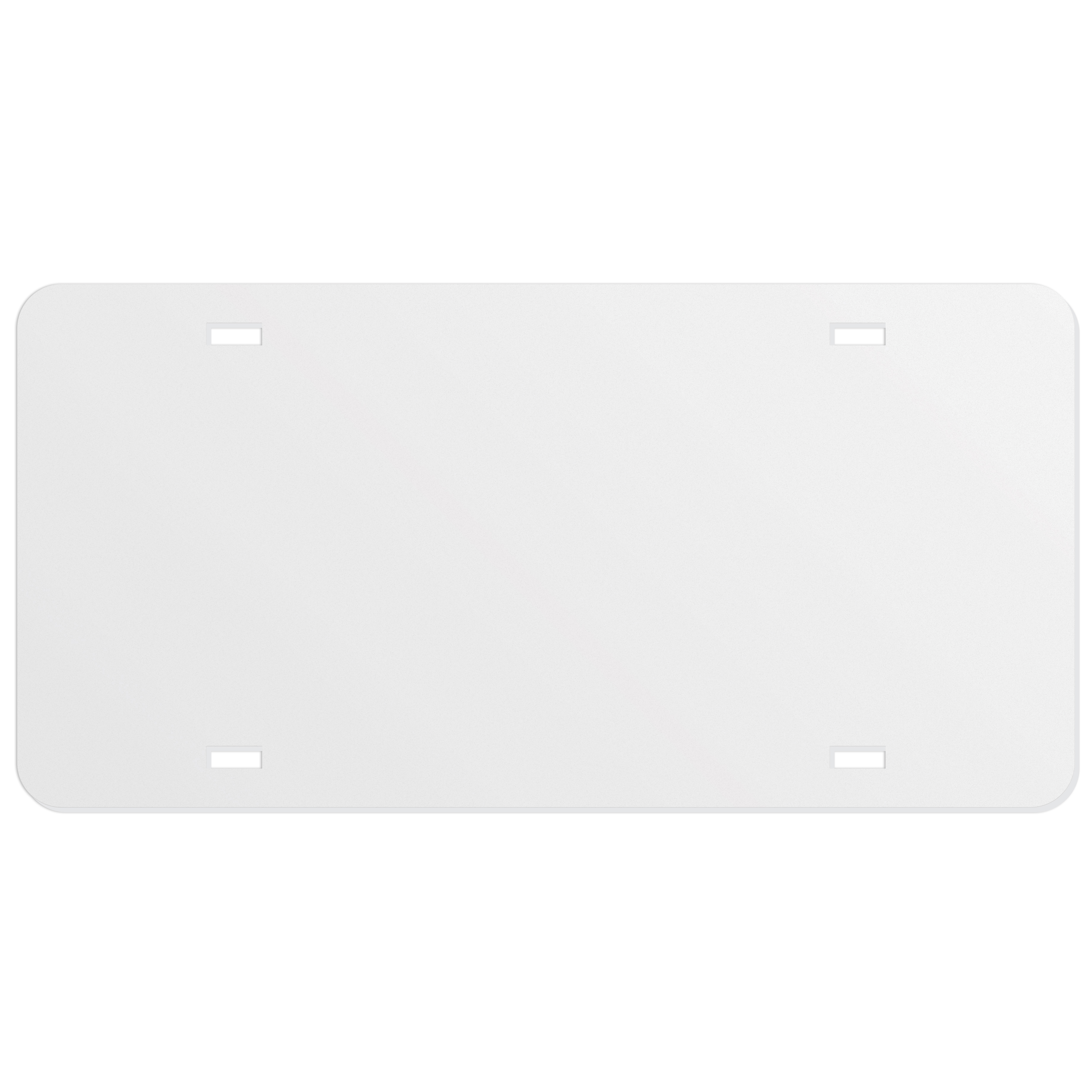 Car Licence Plates .055 White Styrene (5.875" x 11.875") screen-printed 1